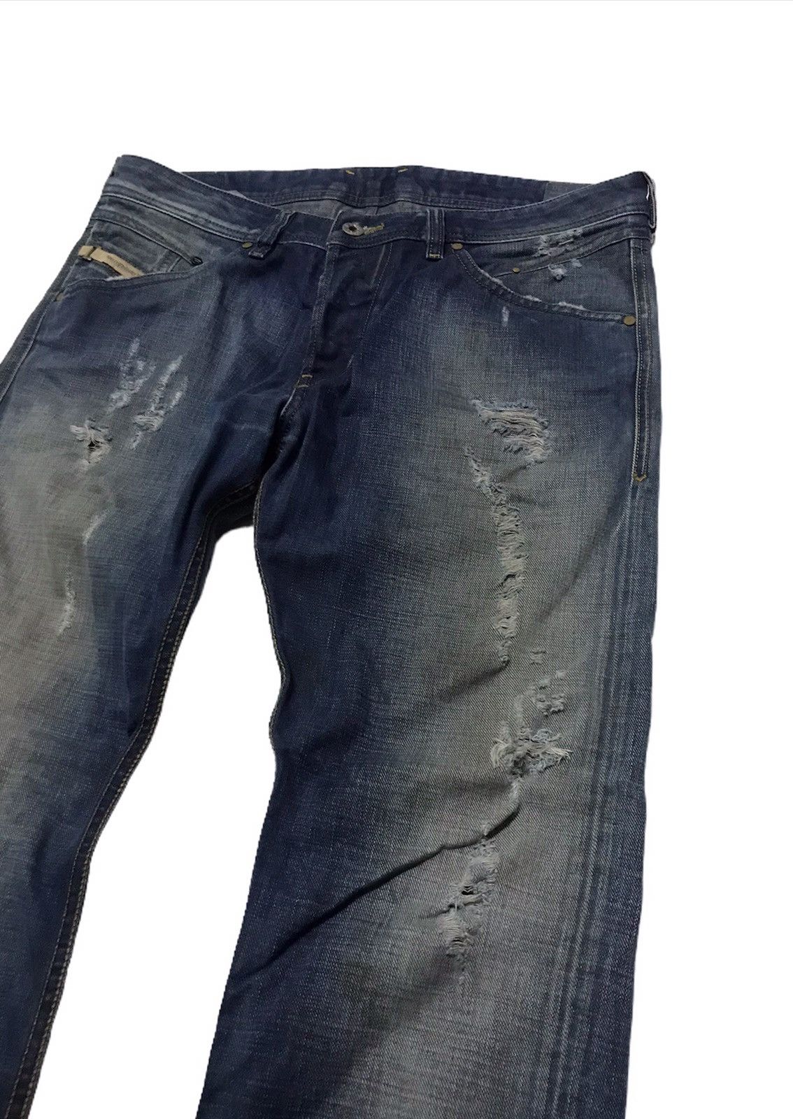Diesel 34x30 Diesel distressed style dark blue denim jeans Size US 34 / EU 50 - 2 Thumbnail