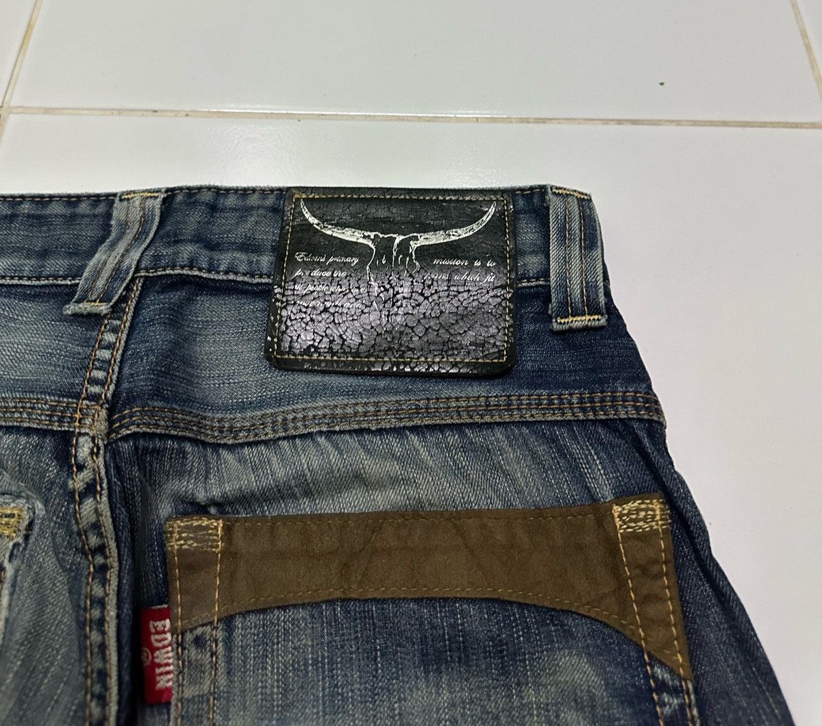 Edwin 30x32 Edwin rusty wash dark blue denim jeans Size US 30 / EU 46 - 6 Thumbnail