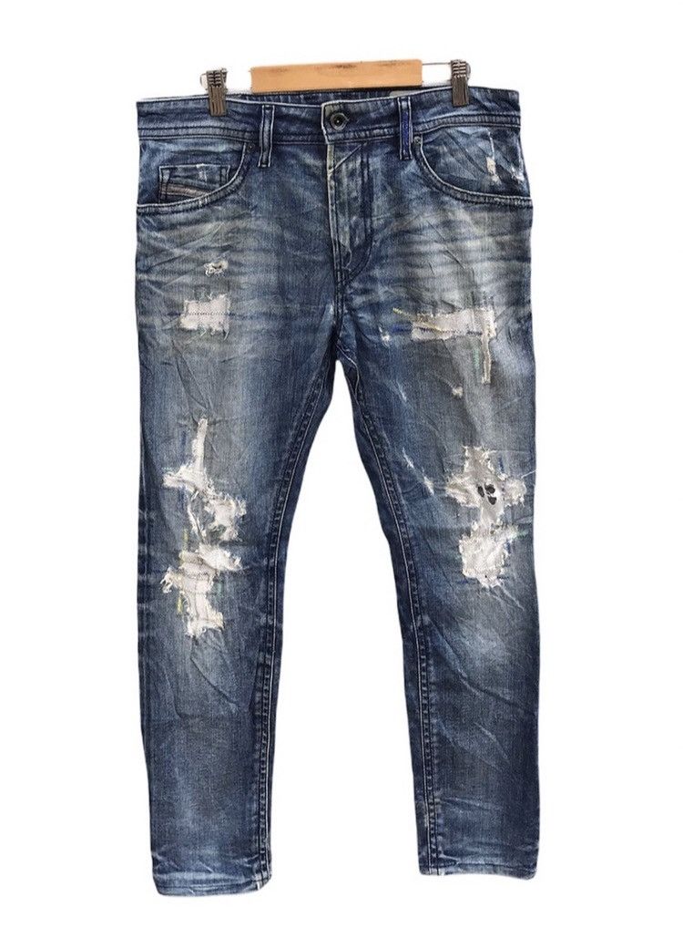 Diesel 30x27 Diesel distressed style rusty wash blue denim jeans Size US 30 / EU 46 - 2 Thumbnail