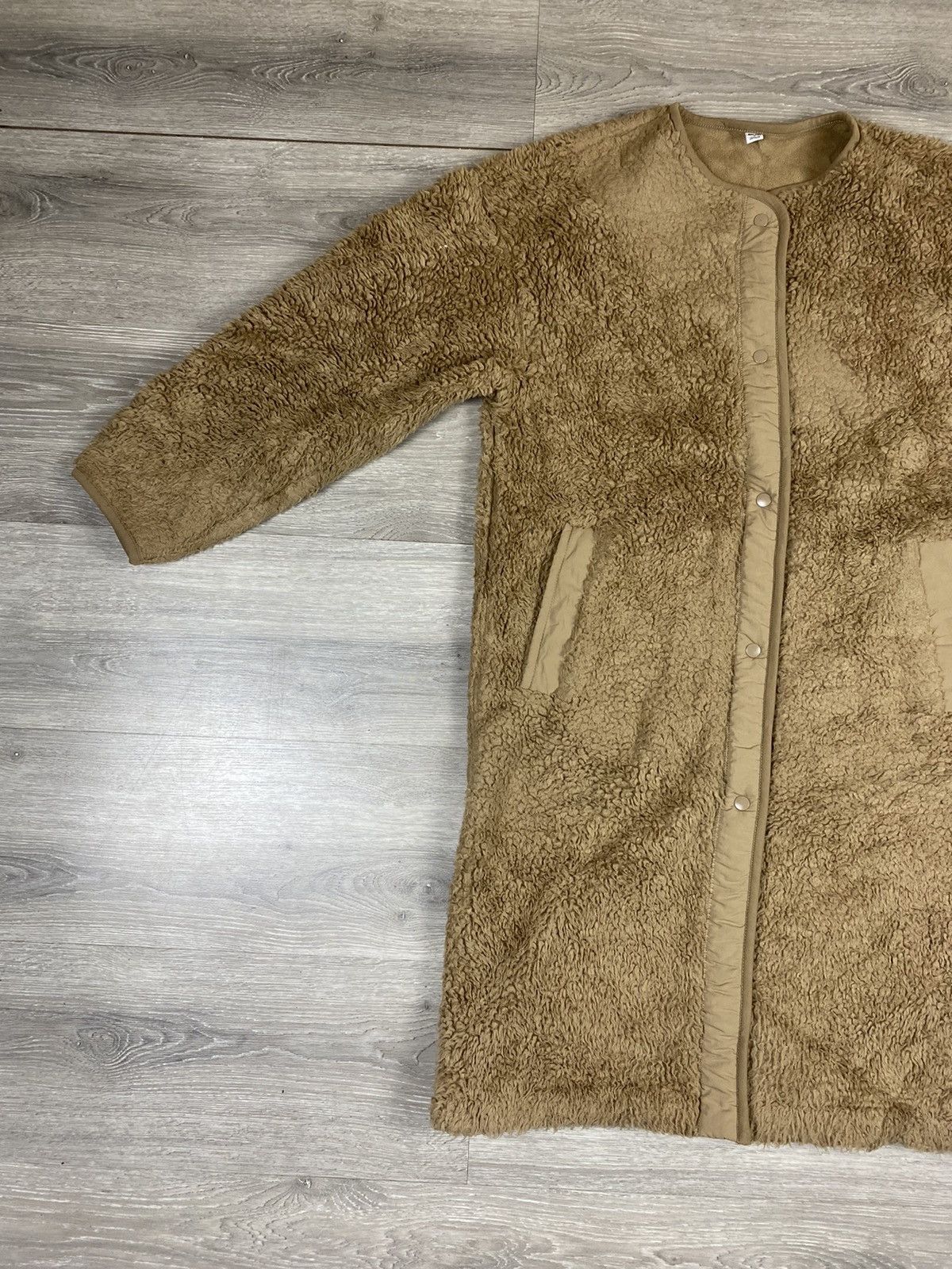 Japanese Brand STEAL 🔥 VINTAGE UNIQLO SHERPA BUTTON UP LONG JACKET Size S / US 4 / IT 40 - 4 Thumbnail