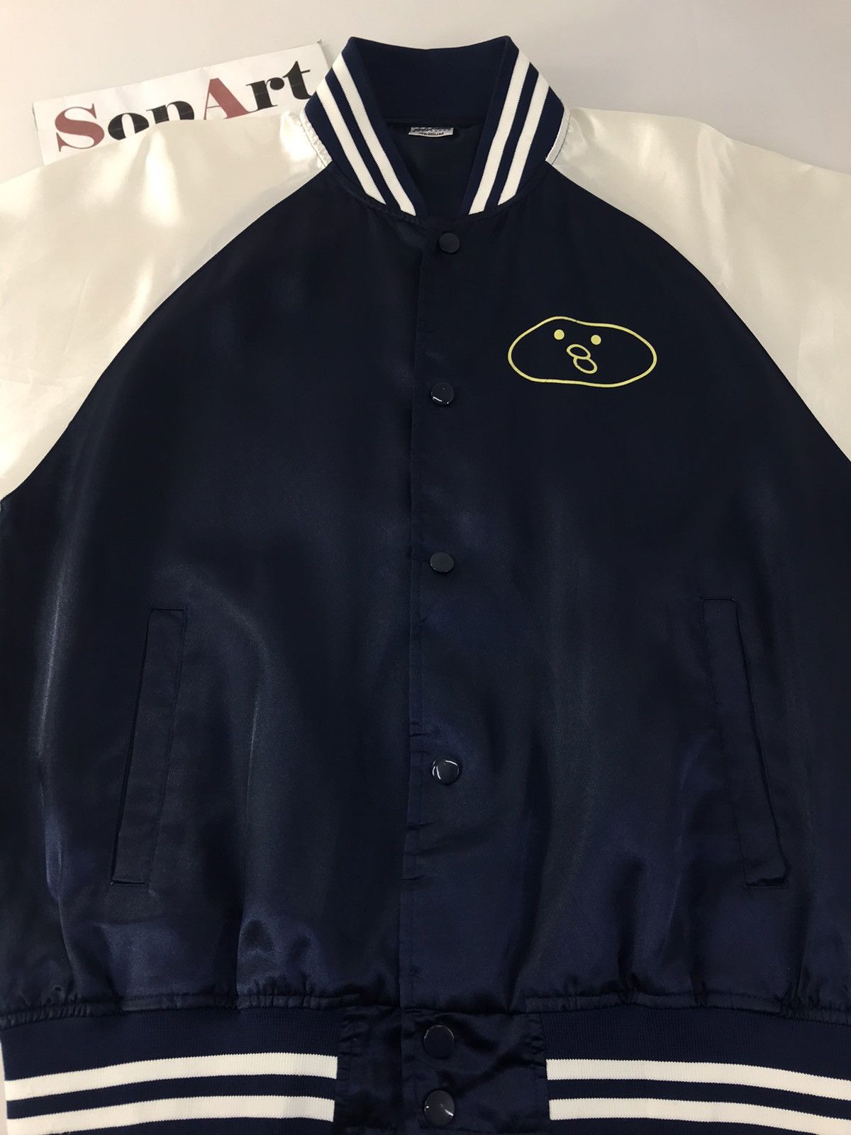Japanese Brand Vintage Bomber Satin Jacket Snap Button Design Size US M / EU 48-50 / 2 - 3 Thumbnail