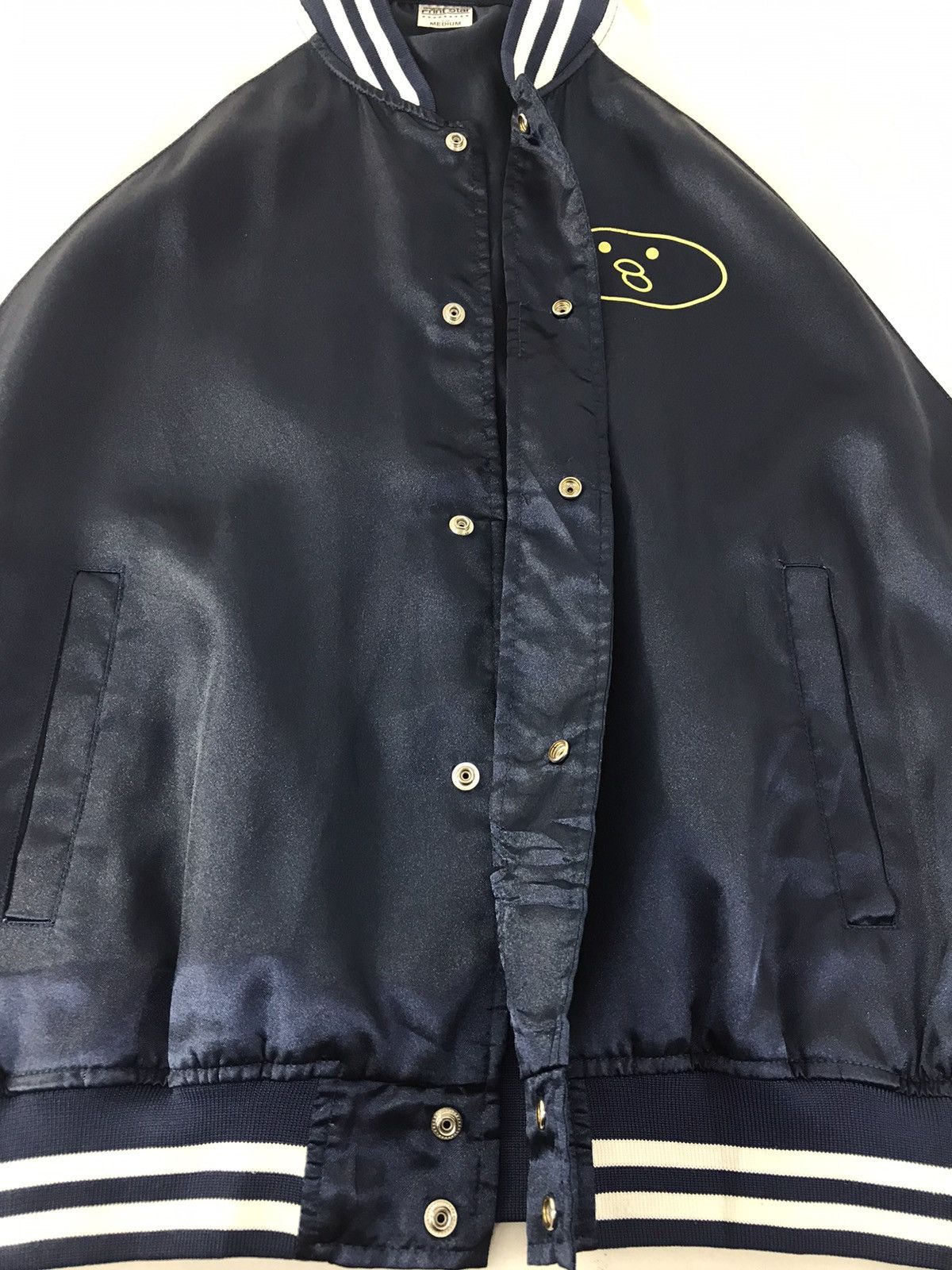 Japanese Brand Vintage Bomber Satin Jacket Snap Button Design Size US M / EU 48-50 / 2 - 5 Thumbnail