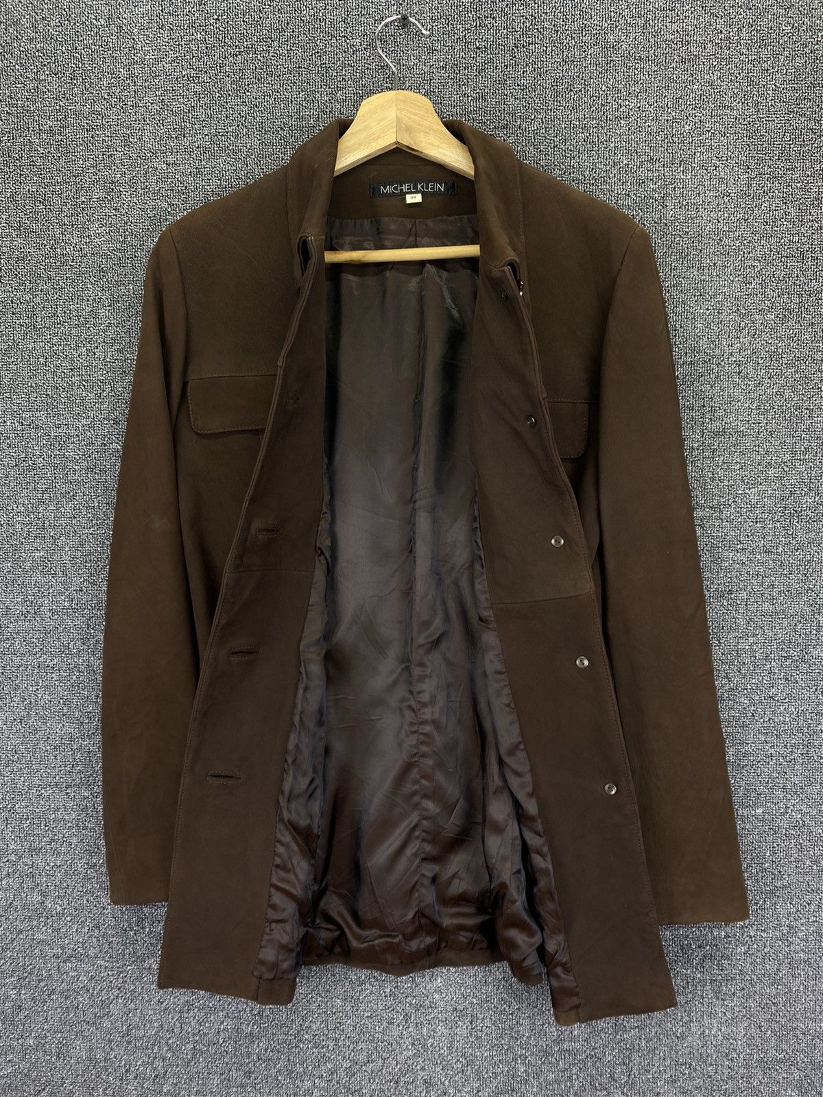 Leather Vintage Michel Klein Sheep Leather Coats Button Up Jacket Size XS / US 0-2 / IT 36-38 - 3 Thumbnail