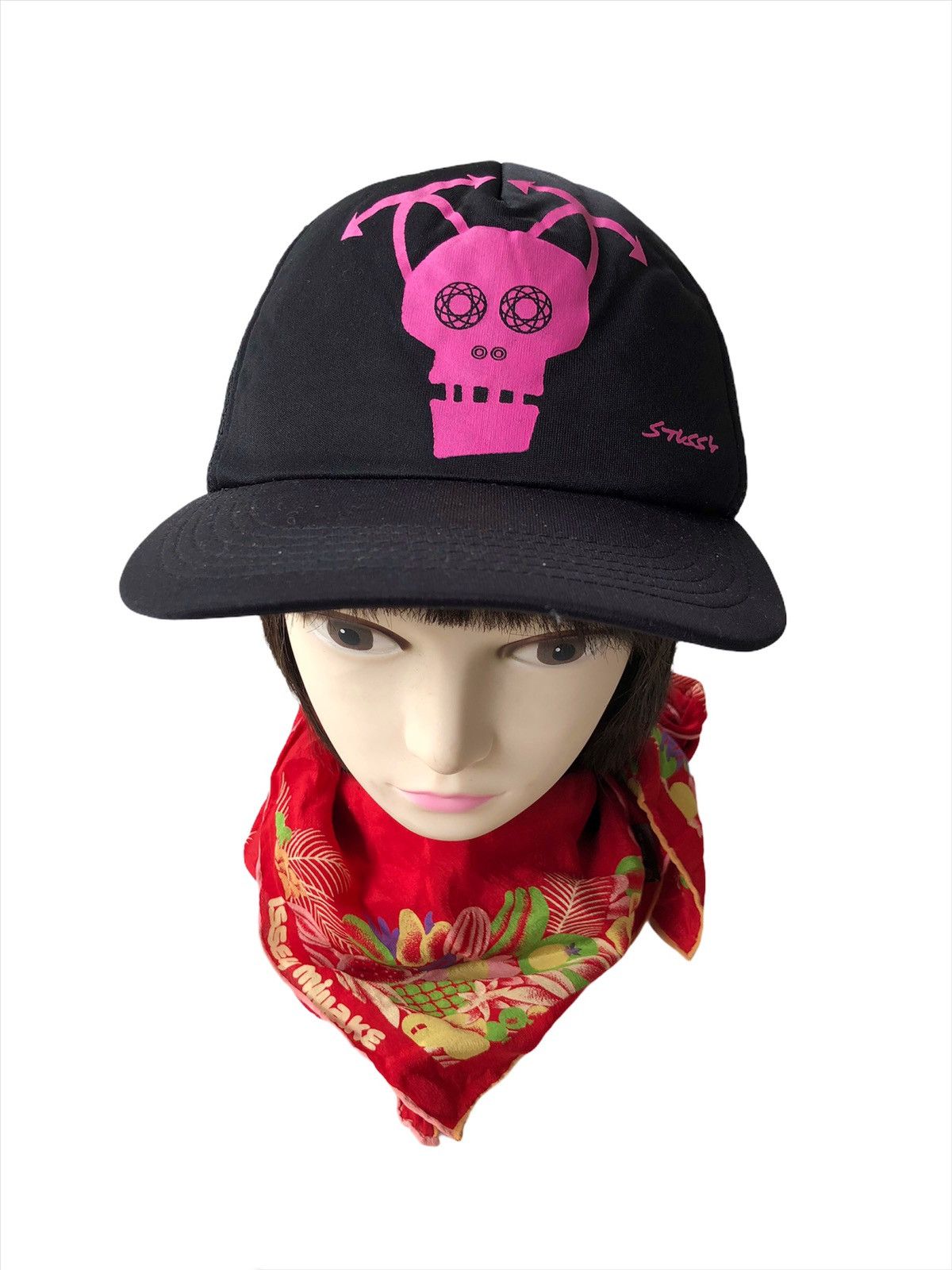 Futura GRAIL🔥OG Stussy x Futura 🇯🇵 Robot Trucker Cap Hat Size ONE SIZE - 4 Thumbnail