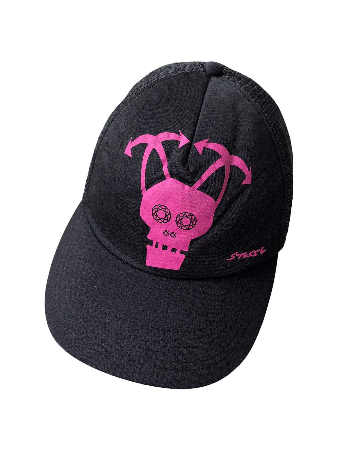 Futura GRAIL🔥OG Stussy x Futura 🇯🇵 Robot Trucker Cap Hat Size ONE SIZE - 2 Thumbnail