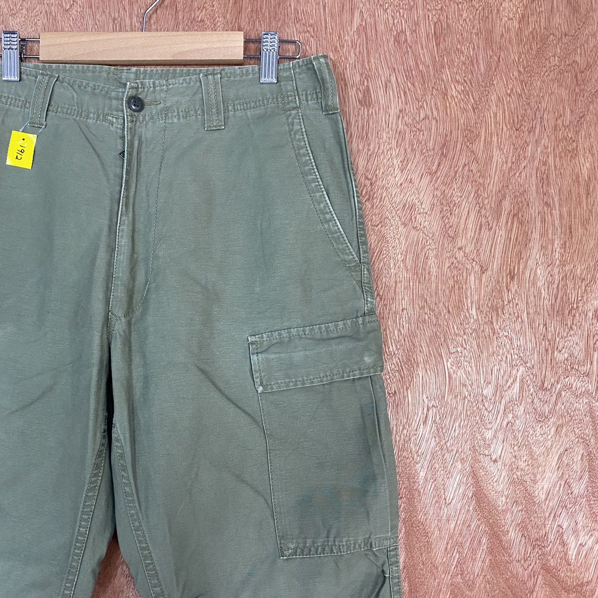Global Work DLL Global Work Green Multipocket Cargo Pants #1912 Size US 30 / EU 46 - 4 Thumbnail