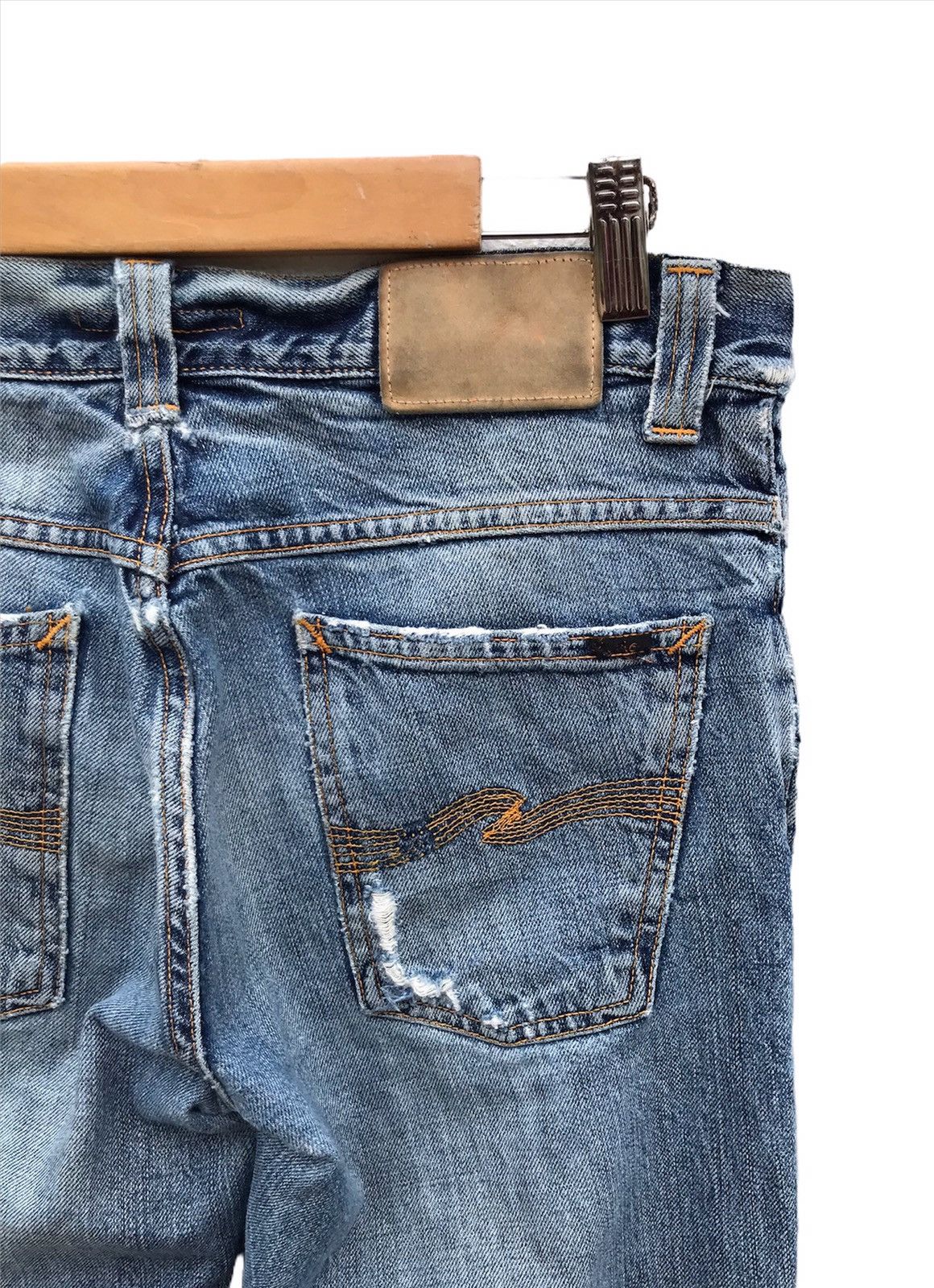 Nudie Jeans 29x28 Nudie blue denim jeans Size US 29 - 2 Thumbnail