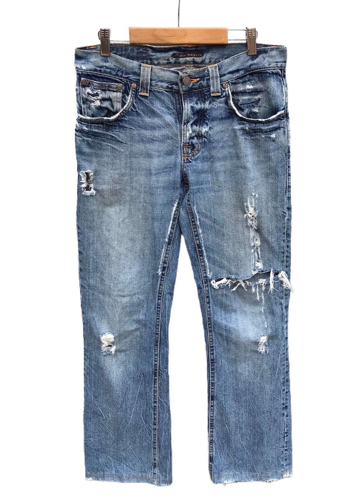 Nudie Jeans 29x28 Nudie blue denim jeans Size US 29 - 3 Thumbnail