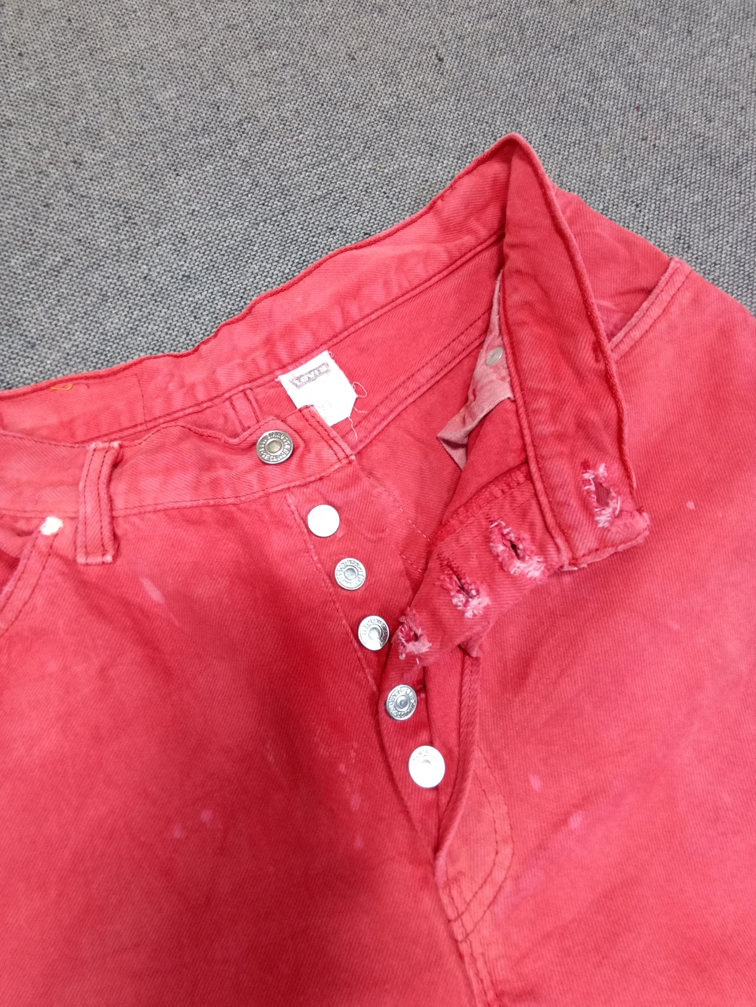 Jean × Levi's × Vintage Rare Vintage Levis 501 Made in USA Red Jeans-J159 Size 30" / US 8 / IT 44 - 3 Thumbnail