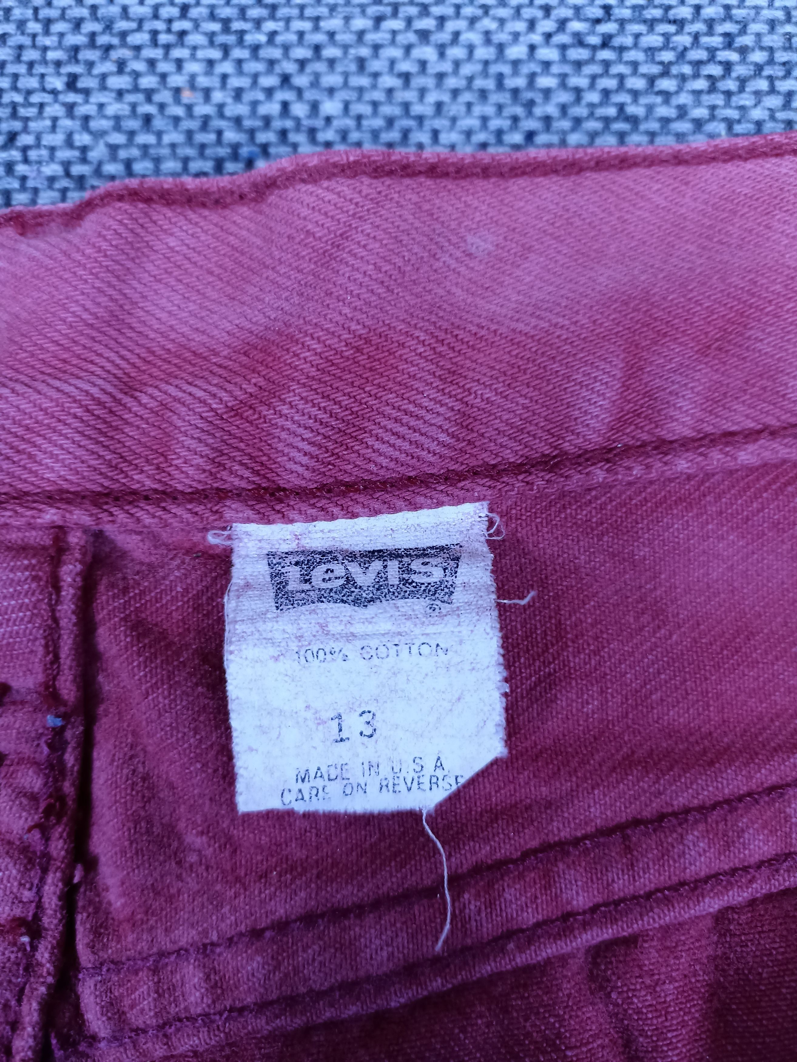Jean × Levi's × Vintage Rare Vintage Levis 501 Made in USA Red Jeans-J159 Size 30" / US 8 / IT 44 - 6 Thumbnail