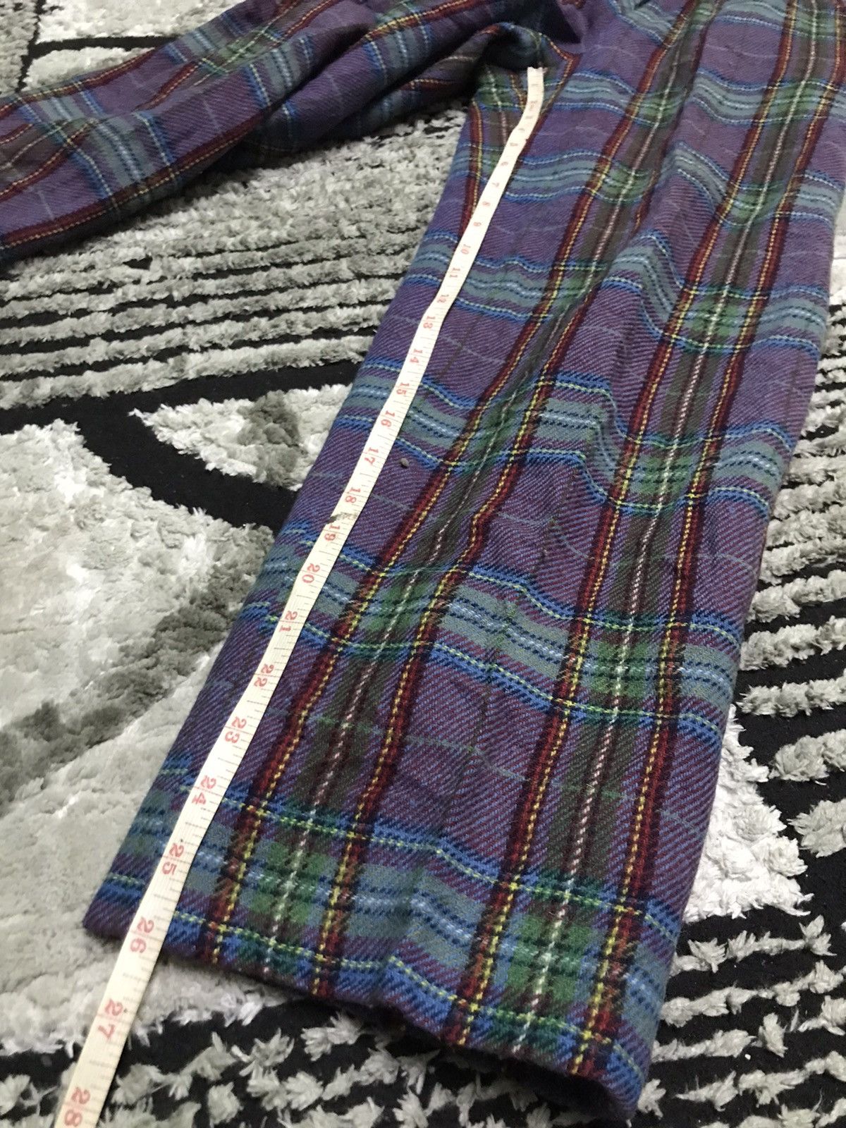 Vintage vintage tartan casual pants Size US 26 / EU 42 - 8 Thumbnail