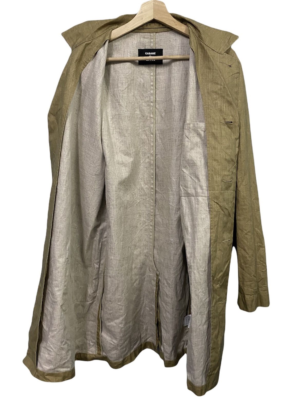 CABANE de ZUCCa CABBANE DE ZUCCA Issey Miyake Wax Trench/Long Coat Size US L / EU 52-54 / 3 - 3 Thumbnail