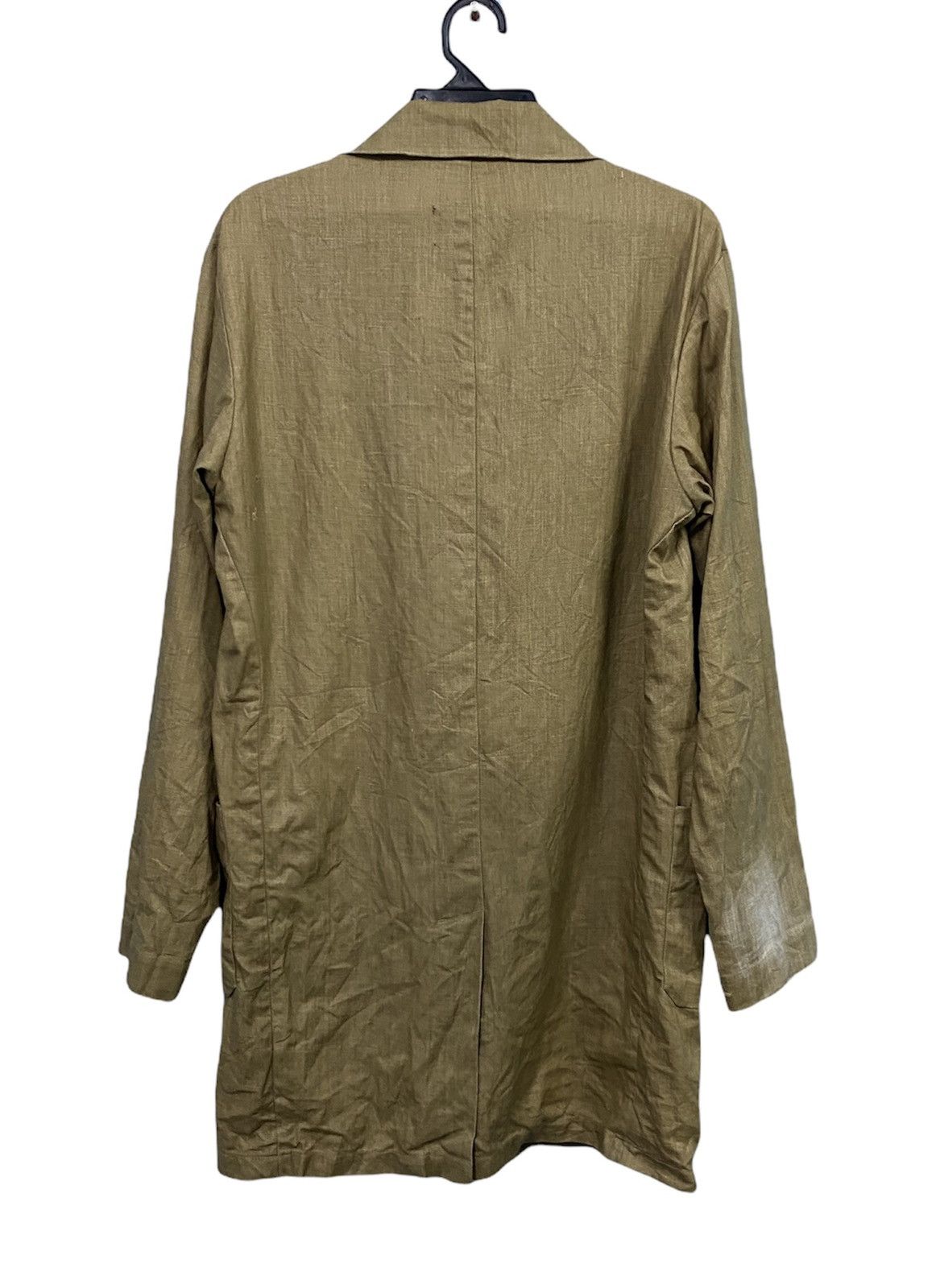 CABANE de ZUCCa CABBANE DE ZUCCA Issey Miyake Wax Trench/Long Coat Size US L / EU 52-54 / 3 - 2 Thumbnail