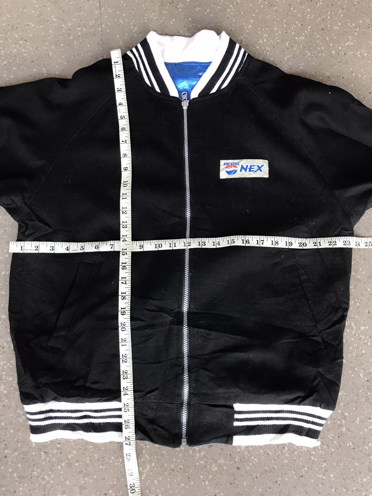 Pepsi Vintage Pepsi Varsity Jacket Satin Reversible Jacket Size US L / EU 52-54 / 3 - 9 Thumbnail