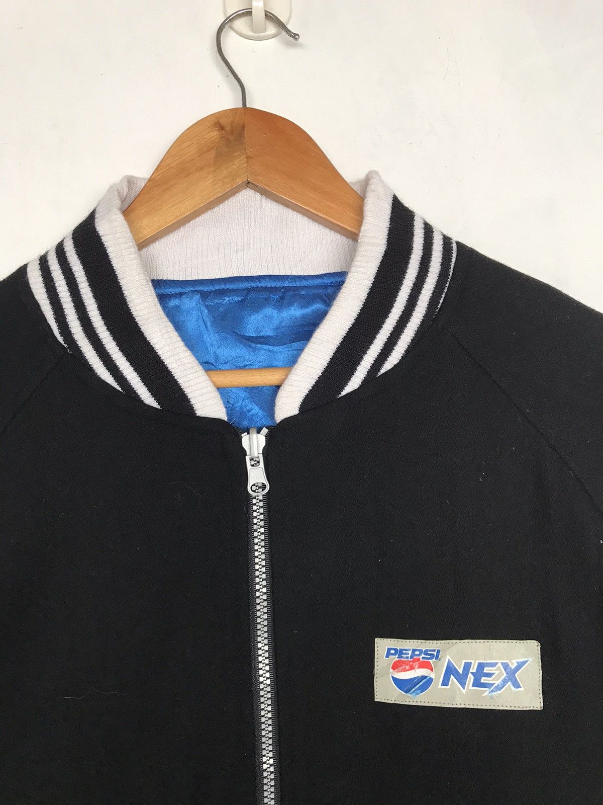 Pepsi Vintage Pepsi Varsity Jacket Satin Reversible Jacket Size US L / EU 52-54 / 3 - 5 Thumbnail