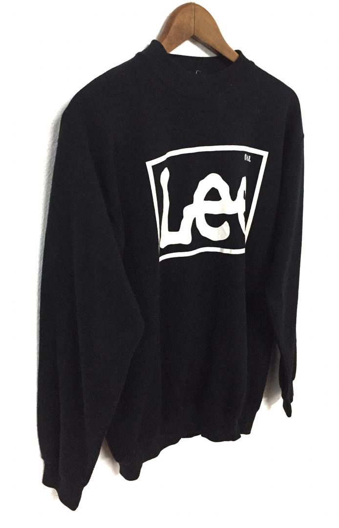 Lee × Vintage LEE Sweatshirt Big Logo Spell Out Lee Pullover Jumper Crewn Size US M / EU 48-50 / 2 - 2 Thumbnail