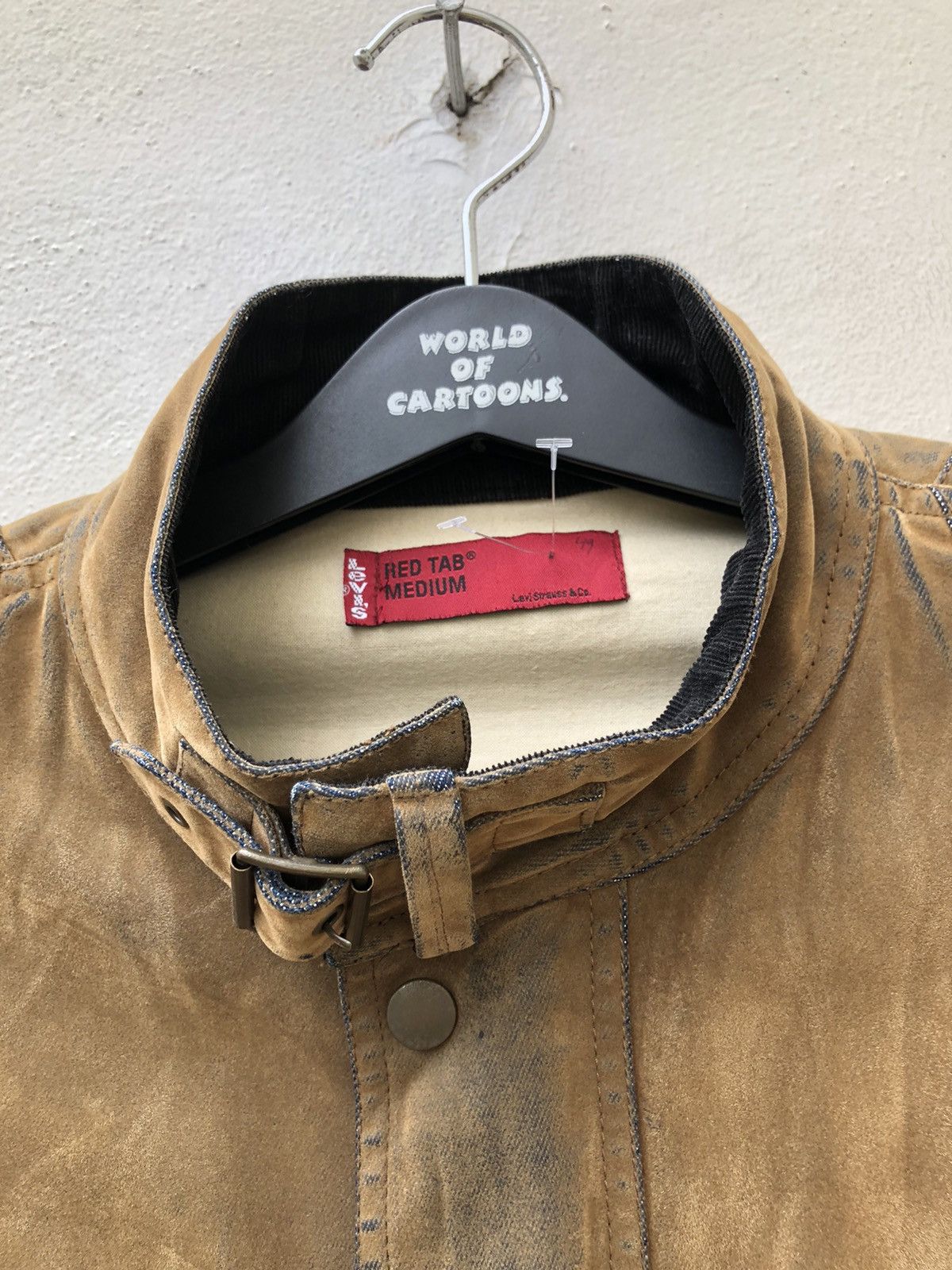Levi's Y2K 2002 Levi’s Red Tab Motorcycle Suede Cotton Jacket Size US M / EU 48-50 / 2 - 7 Thumbnail