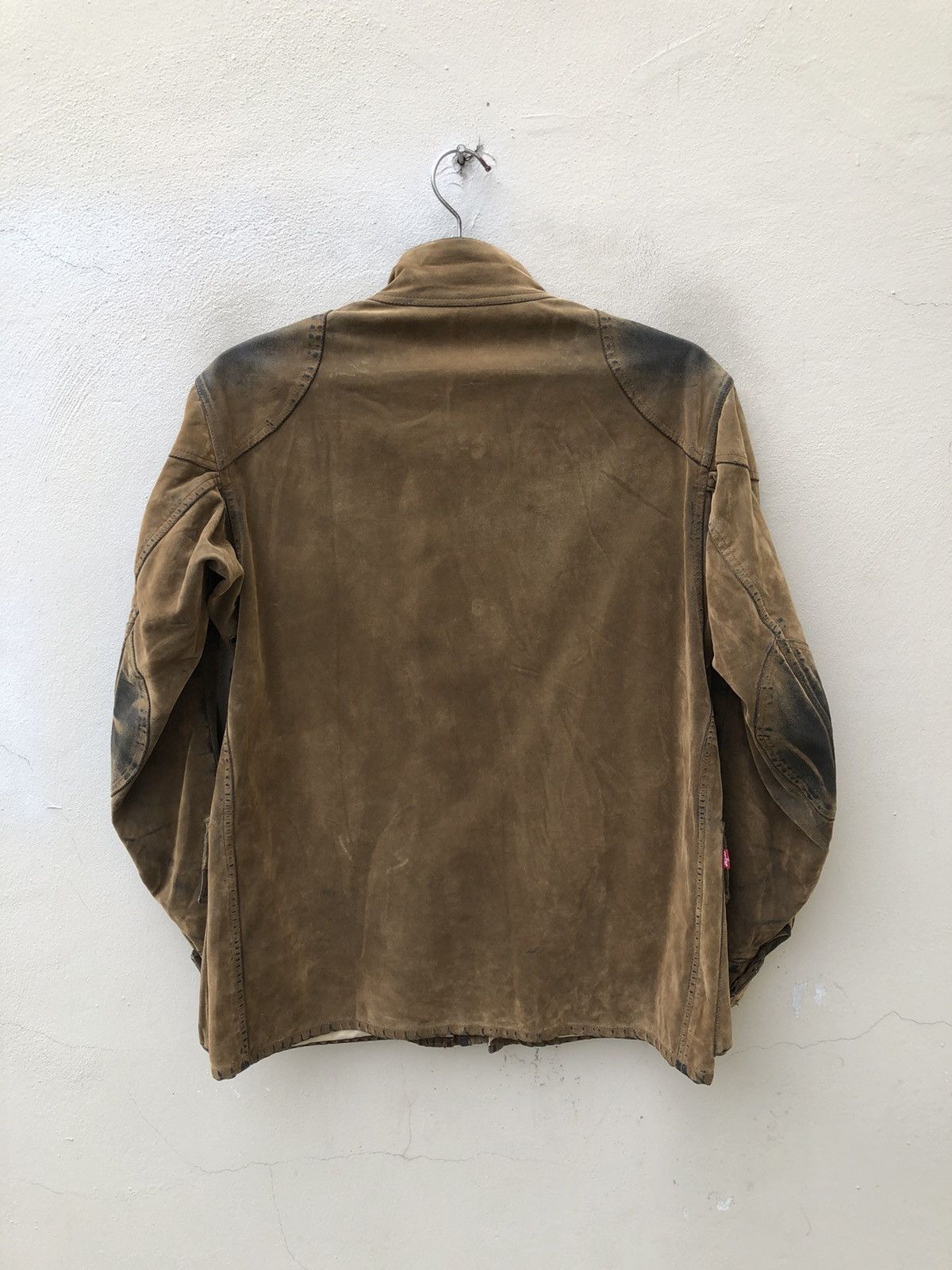 Levi's Y2K 2002 Levi’s Red Tab Motorcycle Suede Cotton Jacket Size US M / EU 48-50 / 2 - 8 Thumbnail