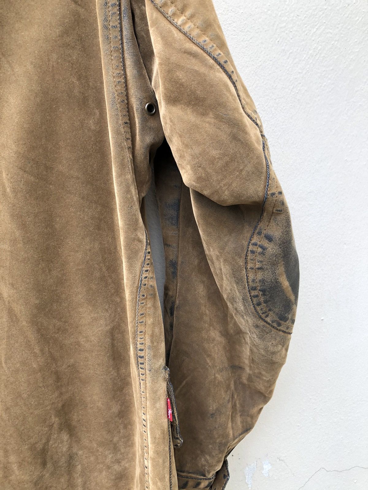 Levi's Y2K 2002 Levi’s Red Tab Motorcycle Suede Cotton Jacket Size US M / EU 48-50 / 2 - 17 Thumbnail