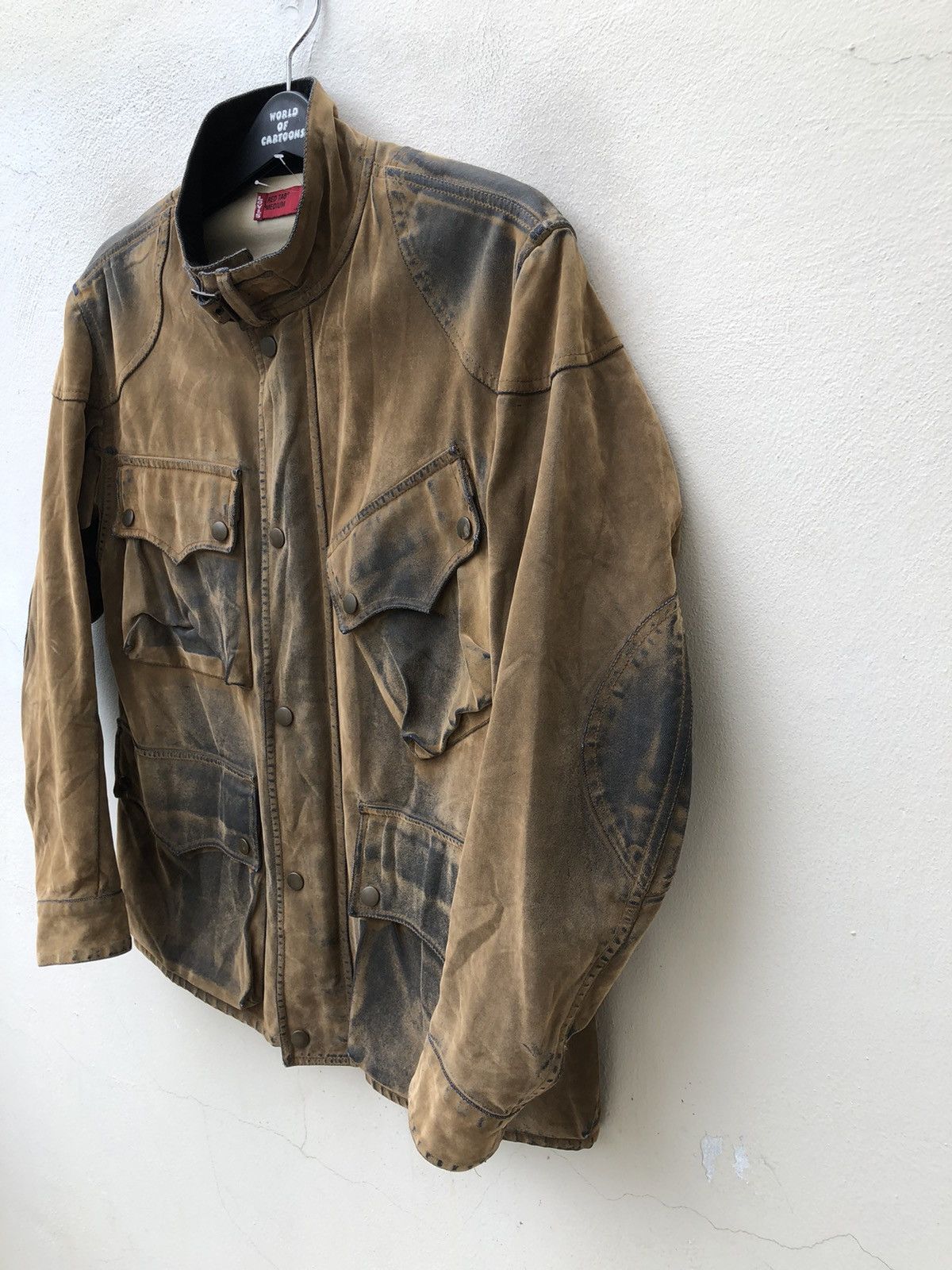 Levi's Y2K 2002 Levi’s Red Tab Motorcycle Suede Cotton Jacket Size US M / EU 48-50 / 2 - 4 Thumbnail