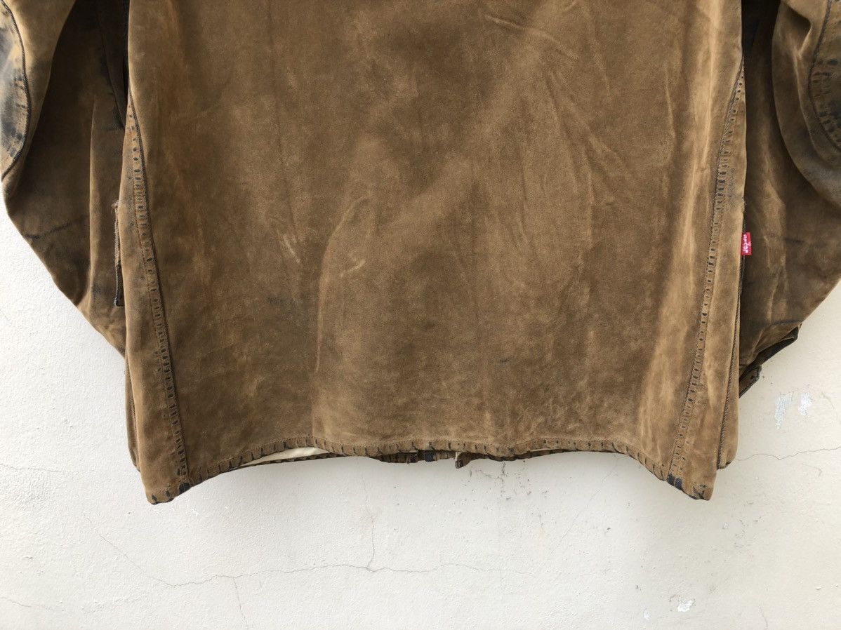 Levi's Y2K 2002 Levi’s Red Tab Motorcycle Suede Cotton Jacket Size US M / EU 48-50 / 2 - 10 Thumbnail