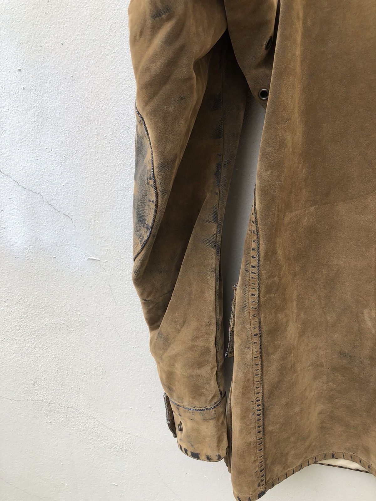 Levi's Y2K 2002 Levi’s Red Tab Motorcycle Suede Cotton Jacket Size US M / EU 48-50 / 2 - 14 Thumbnail