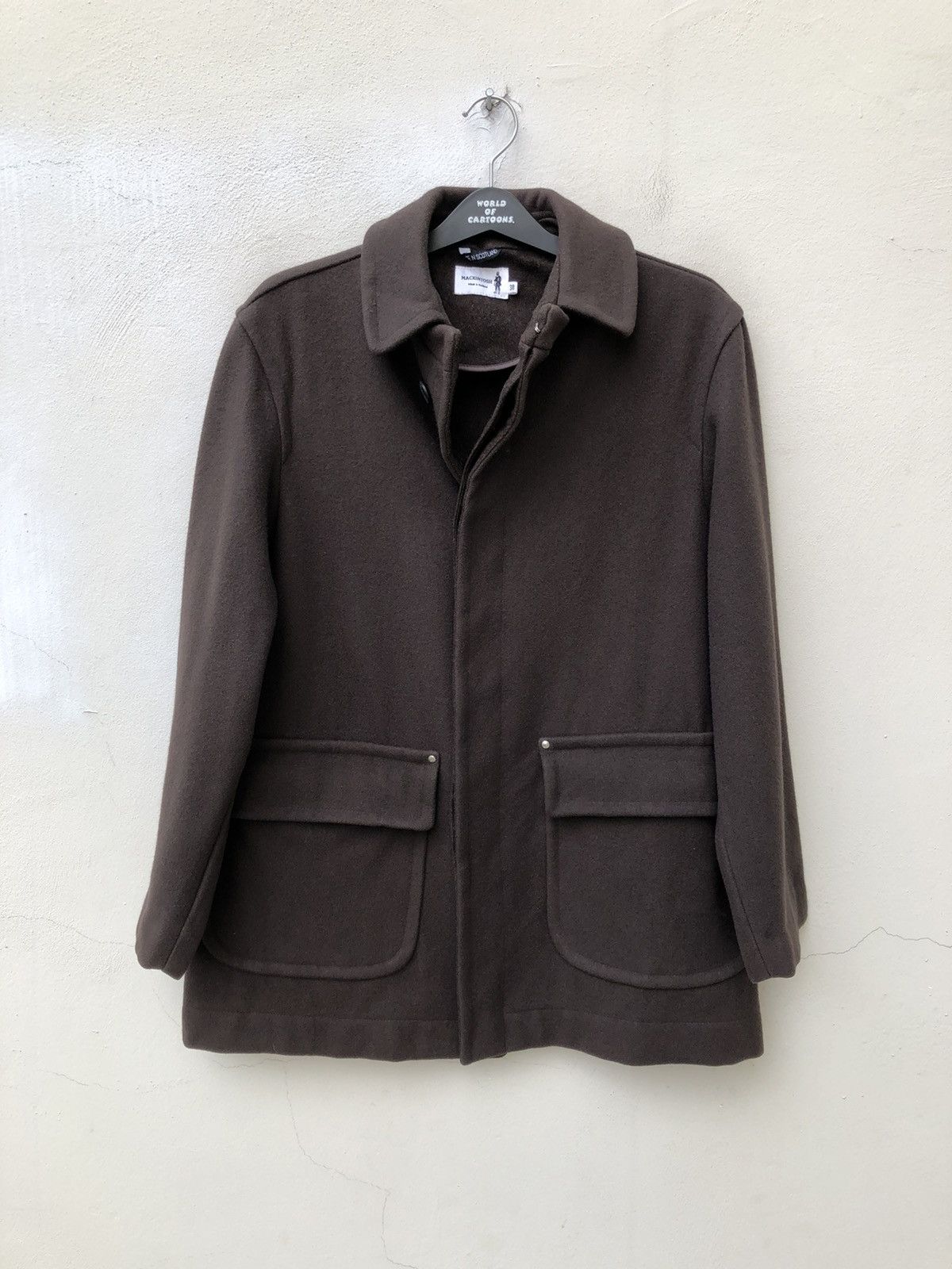Mackintosh Mackintosh Made in Scotland Double Pocket Wool Coat Jacket Size US M / EU 48-50 / 2 - 2 Thumbnail