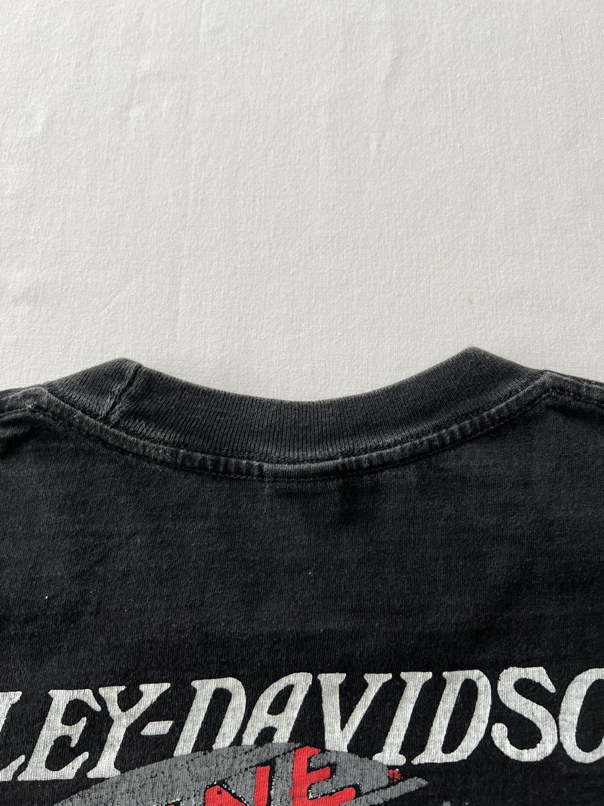 Harley Davidson Vintage 90s Harley Davidson USA Faded Black Tee Size US L / EU 52-54 / 3 - 15 Thumbnail