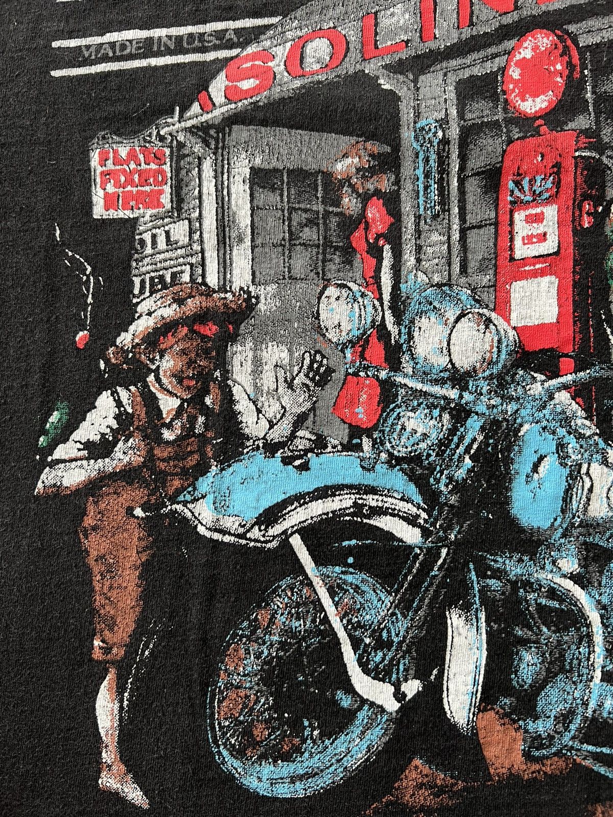 Harley Davidson Vintage 90s Harley Davidson USA Faded Black Tee Size US L / EU 52-54 / 3 - 13 Thumbnail