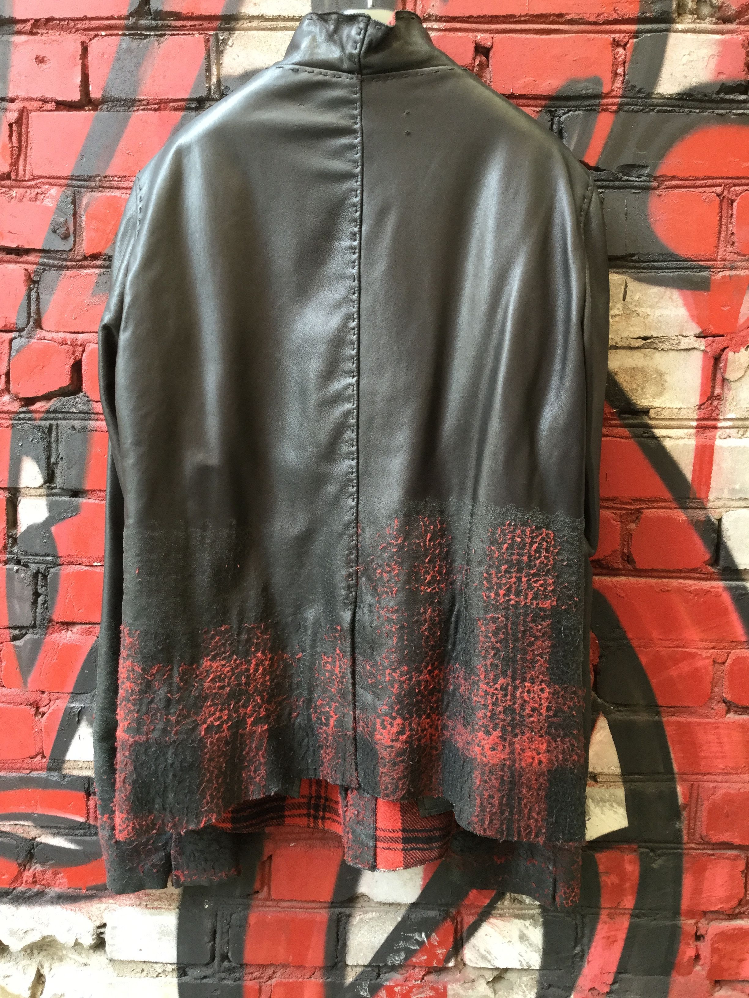 Yohan Serfaty Bonded leather & wool jacket. Like Julius, Yamamoto jackets Size US M / EU 48-50 / 2 - 7 Thumbnail
