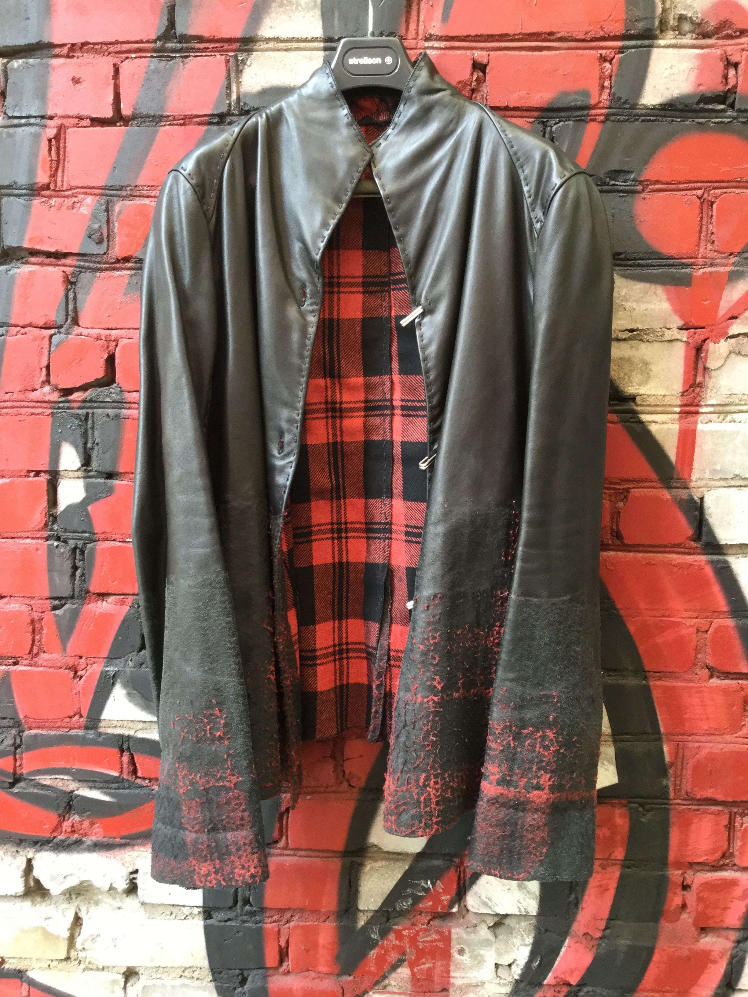Yohan Serfaty Bonded leather & wool jacket. Like Julius, Yamamoto jackets Size US M / EU 48-50 / 2 - 5 Thumbnail