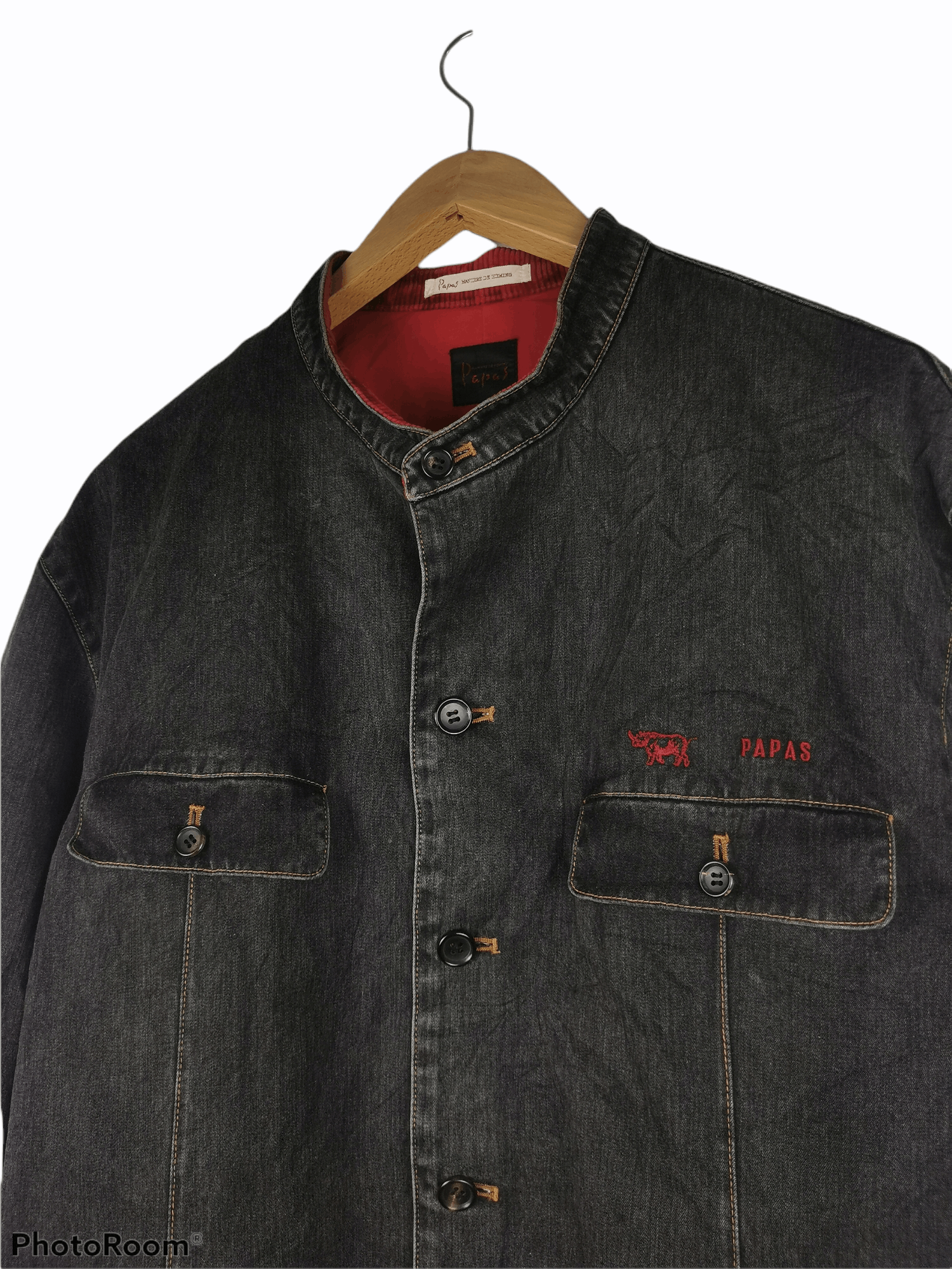 Issey Miyake × Japanese Brand × Vintage Vintage Papas Button Up Chore Denim Jacket Size US M / EU 48-50 / 2 - 4 Thumbnail