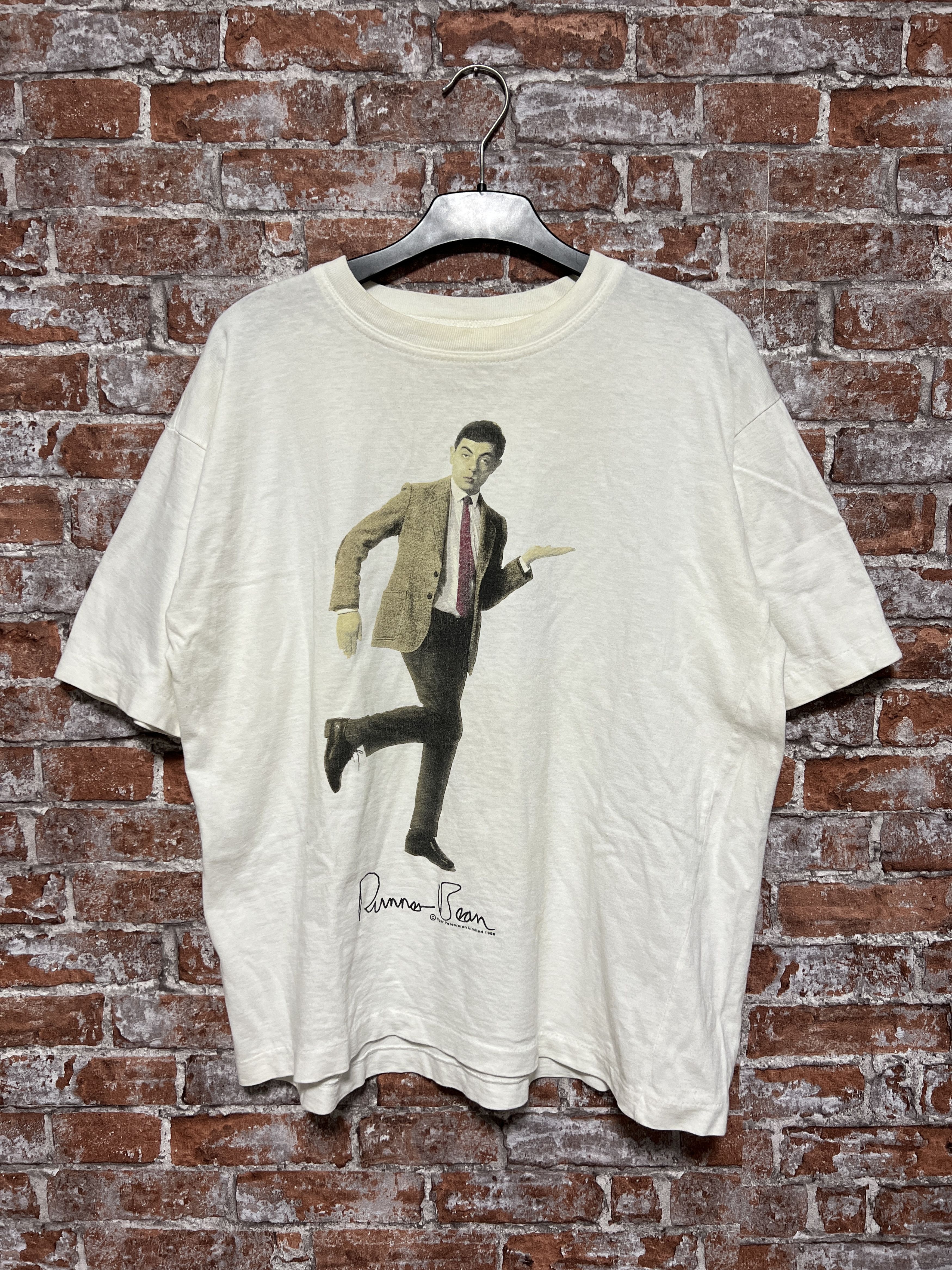 image of Movie x Vintage Mr. Bean 1996 Vintage Series Tee in White, Men's (Size XL)