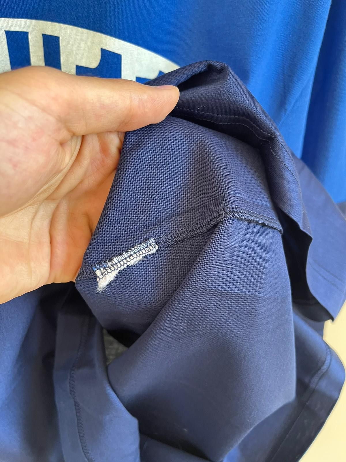Alexander McQueen o1rshd1 555 / Full Long Sleeve T-Shirt in Blue Color Size US M / EU 48-50 / 2 - 7 Thumbnail