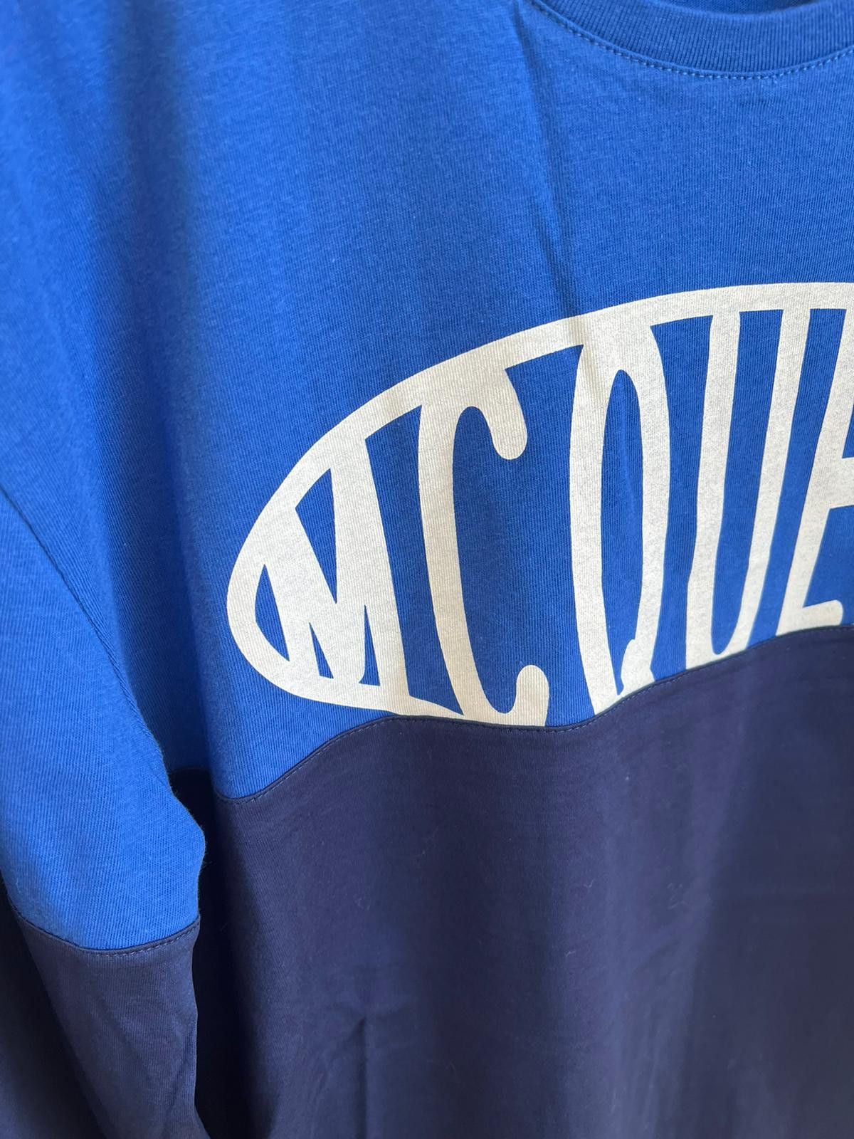 Alexander McQueen o1rshd1 555 / Full Long Sleeve T-Shirt in Blue Color Size US M / EU 48-50 / 2 - 3 Thumbnail