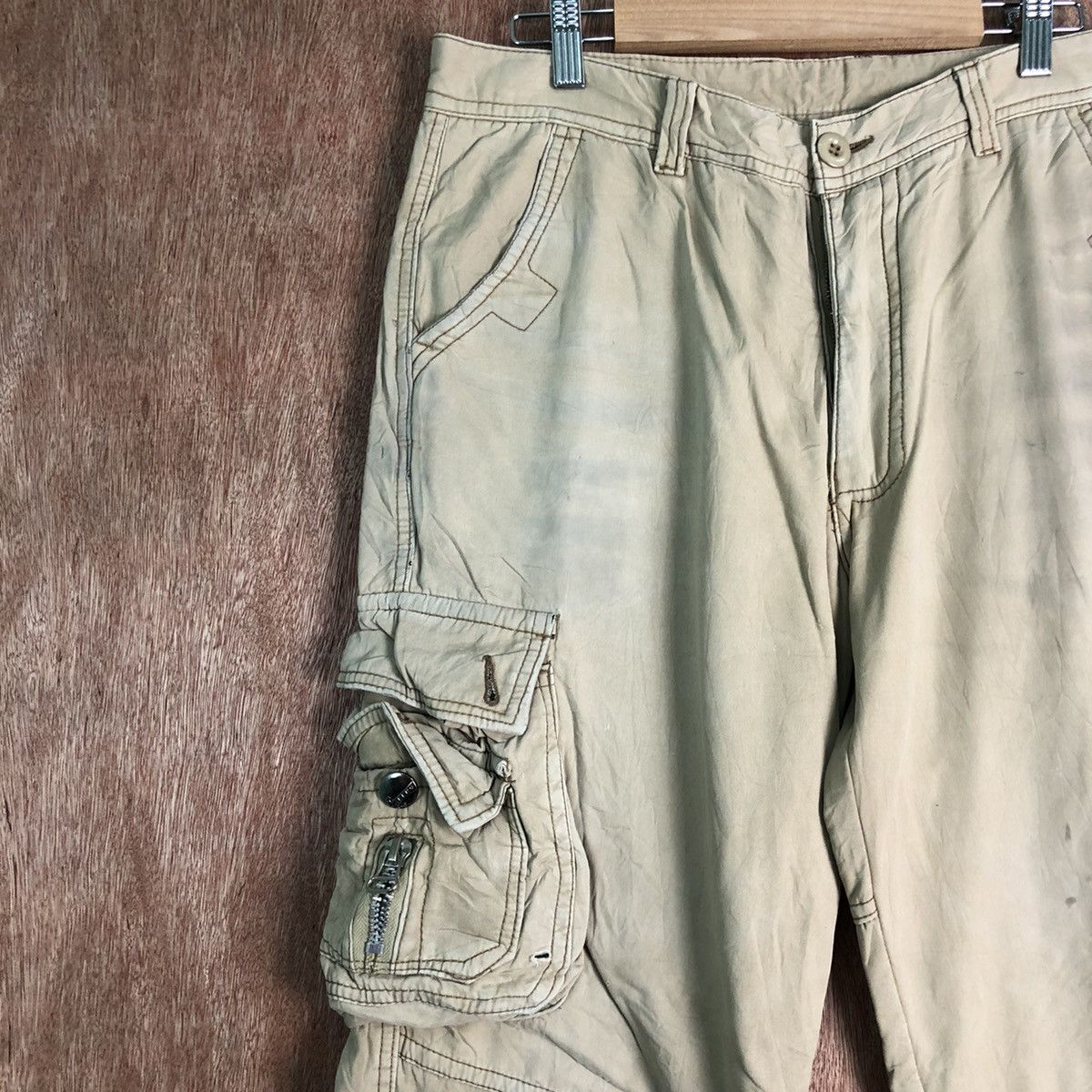 Japanese Brand DLL J.Apeng Brown Multipocket Tactical Cargo Pants #c115 Size US 33 - 5 Thumbnail