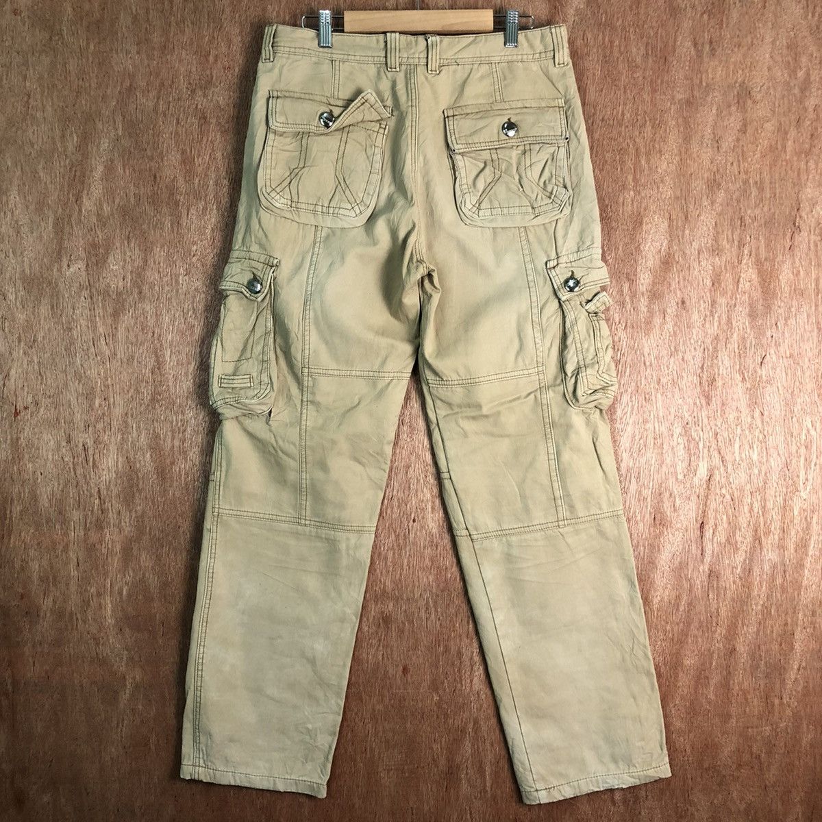 Japanese Brand DLL J.Apeng Brown Multipocket Tactical Cargo Pants #c115 Size US 33 - 8 Thumbnail