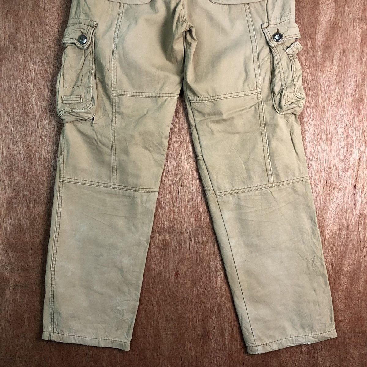 Japanese Brand DLL J.Apeng Brown Multipocket Tactical Cargo Pants #c115 Size US 33 - 10 Thumbnail
