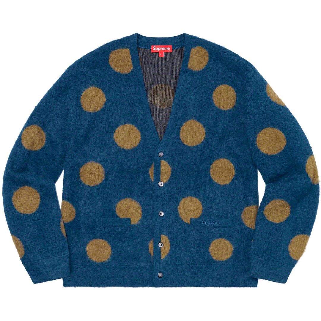 Supreme Brushed Polka Dot Cardigan Size US XL / EU 56 / 4 - 3 Thumbnail