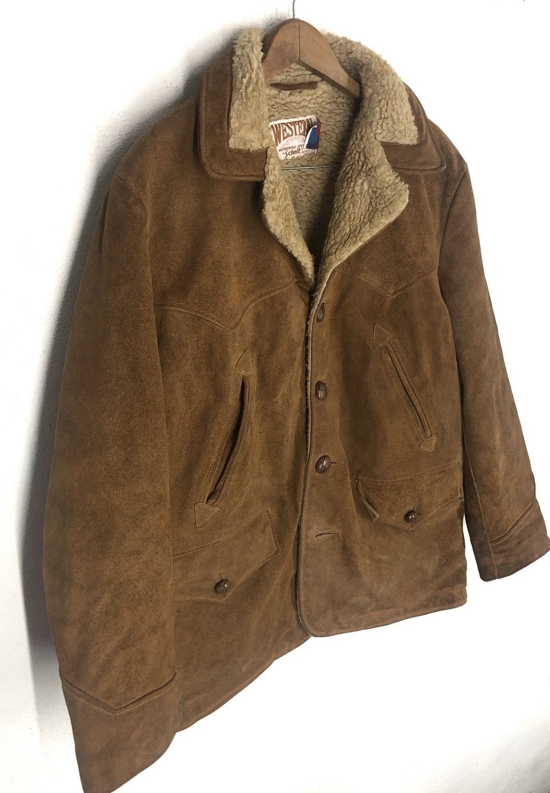 Schott Rare Vintage WESTERN SCHOTT Leather Jacket Size Made in USA Size US L / EU 52-54 / 3 - 3 Thumbnail