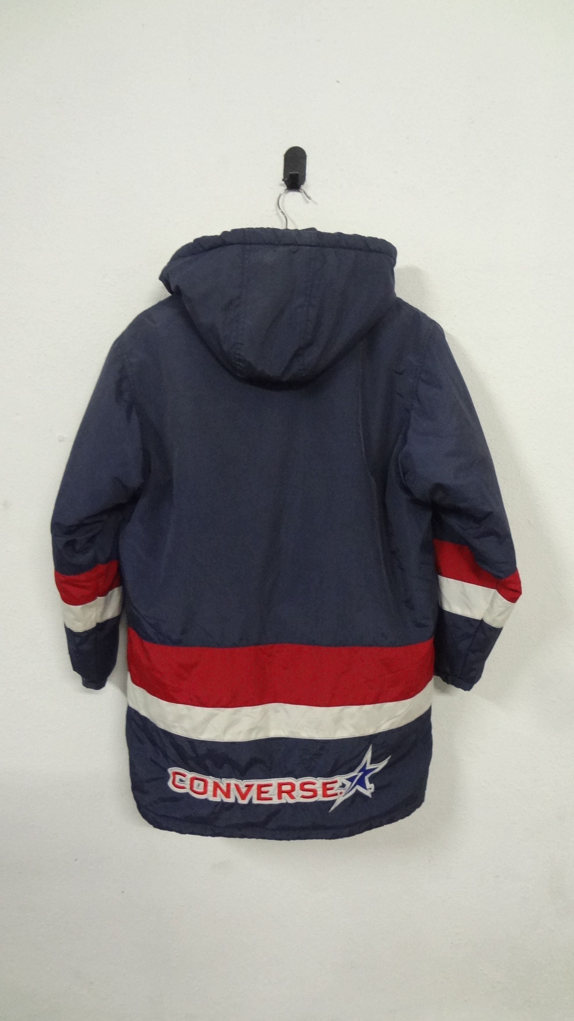 Converse × Vintage 90s Converse WINTER Jacket Parka Long Jacket Big Logo Size US L / EU 52-54 / 3 - 3 Thumbnail