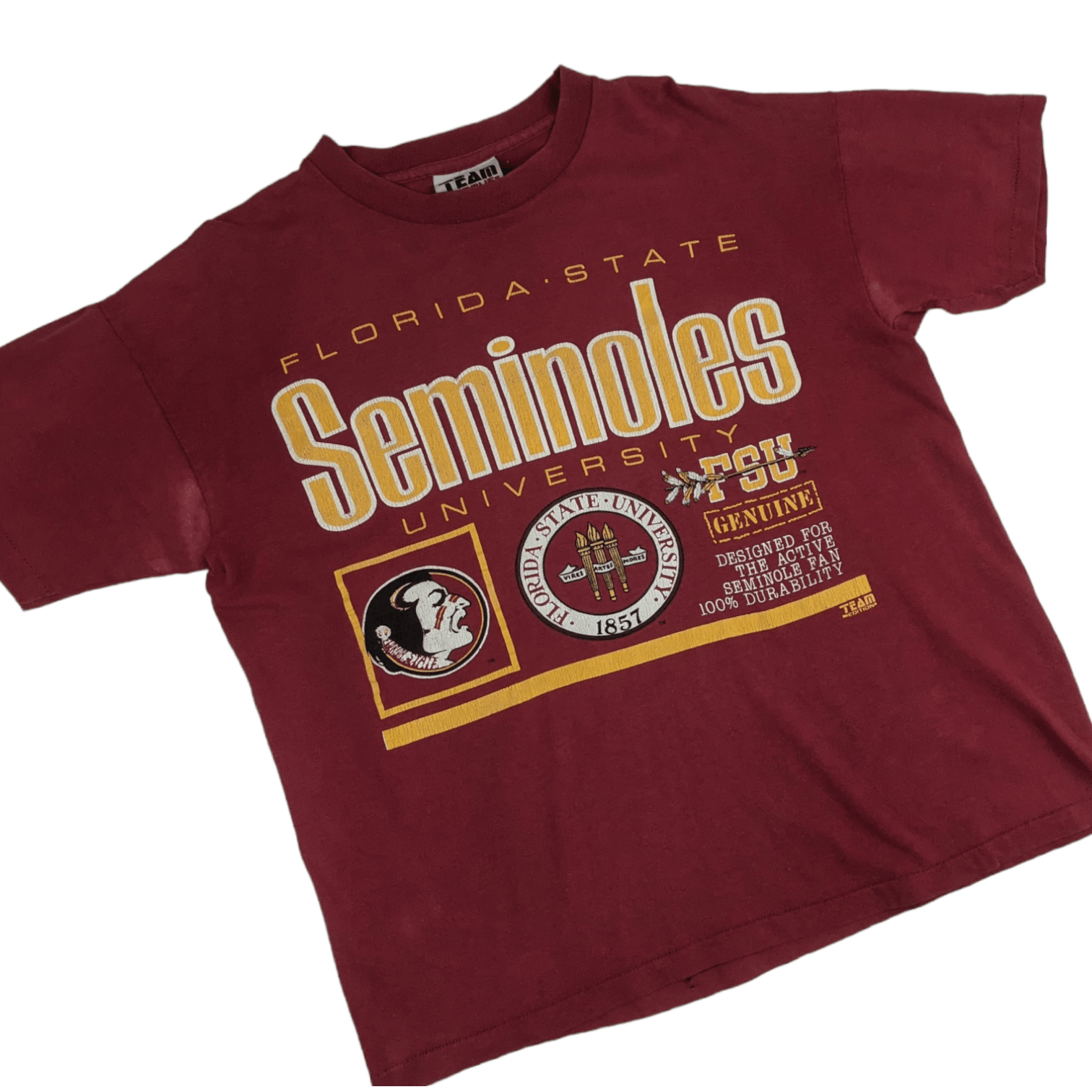 NFL 90's SEMINOLES Florida University Football Team T-Shirt Size US L / EU 52-54 / 3 - 3 Thumbnail