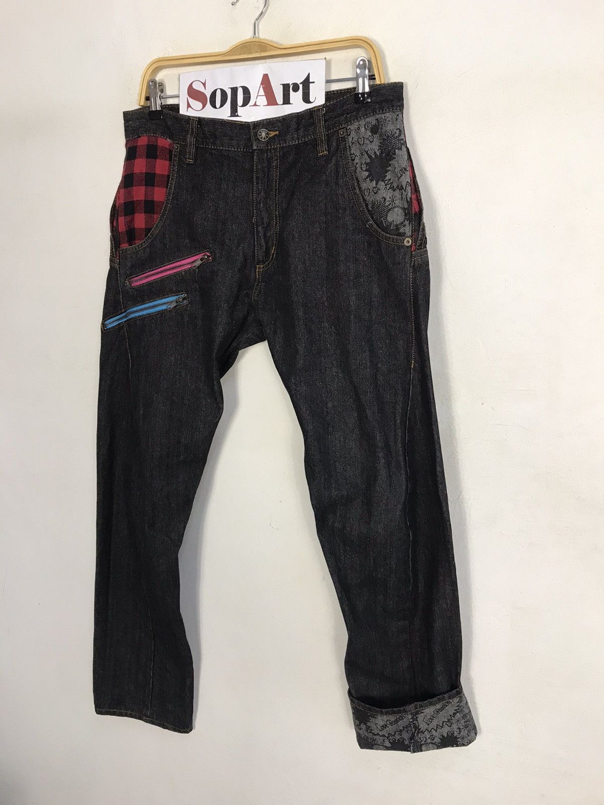 Japanese Brand Vintage Sugestion Double Waist Design Pocket Style Size US 34 / EU 50 - 4 Thumbnail