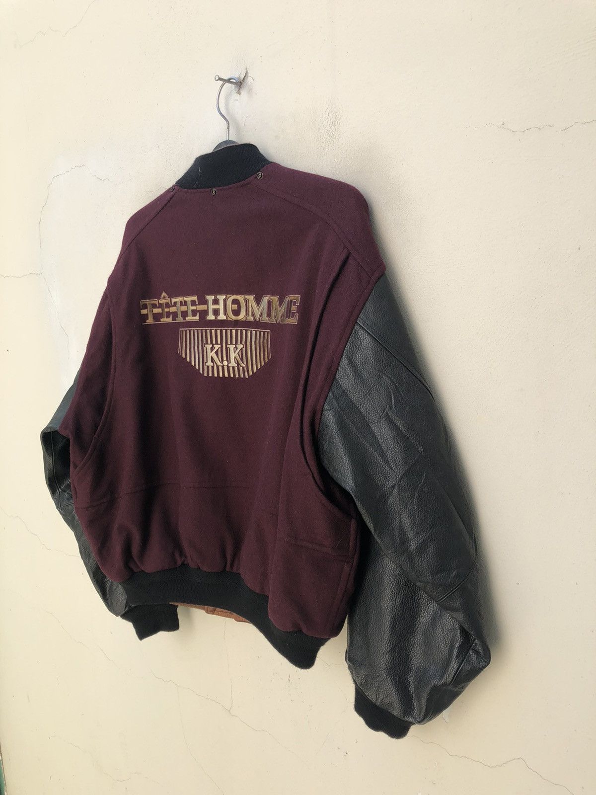 Tete Homme Tete Homme Made in Japan Reversible Bomber Varsity Jacket Size US XL / EU 56 / 4 - 4 Thumbnail