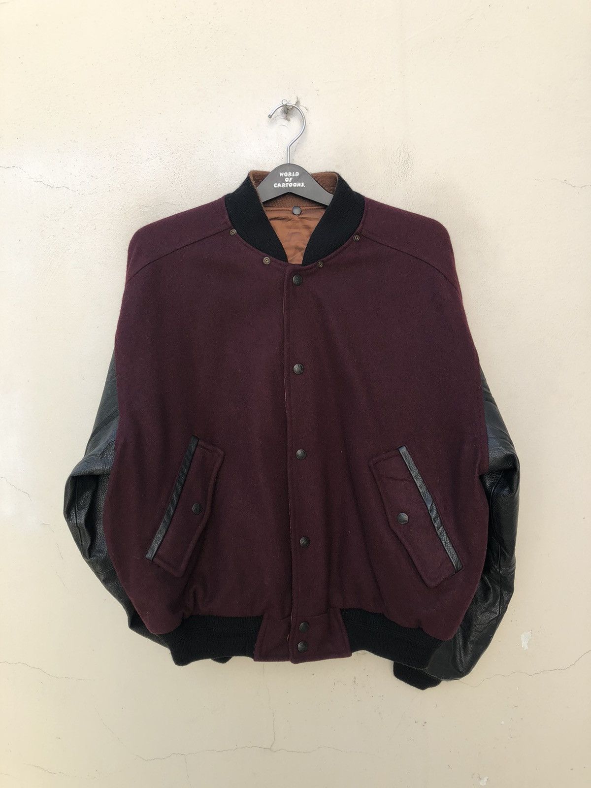 Tete Homme Tete Homme Made in Japan Reversible Bomber Varsity Jacket Size US XL / EU 56 / 4 - 8 Thumbnail