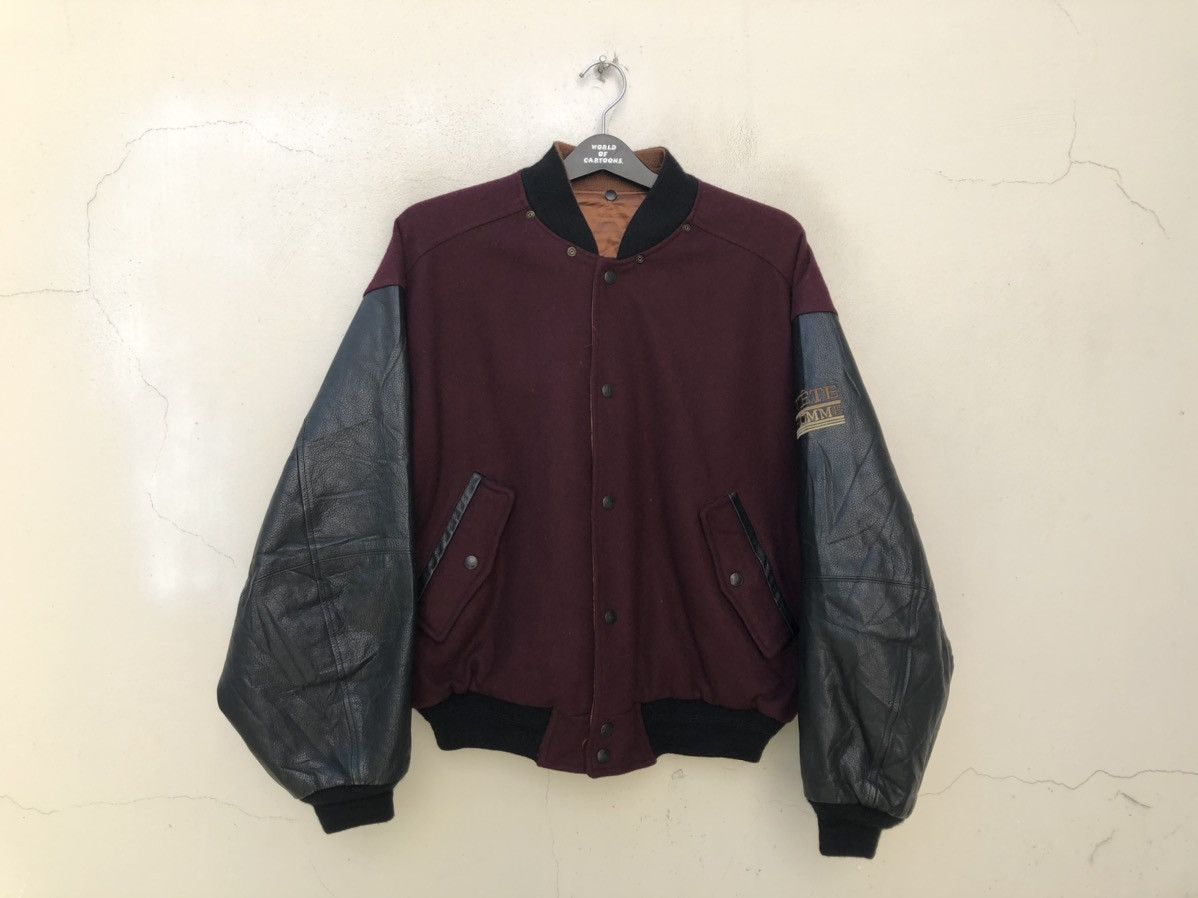 Tete Homme Tete Homme Made in Japan Reversible Bomber Varsity Jacket Size US XL / EU 56 / 4 - 7 Thumbnail