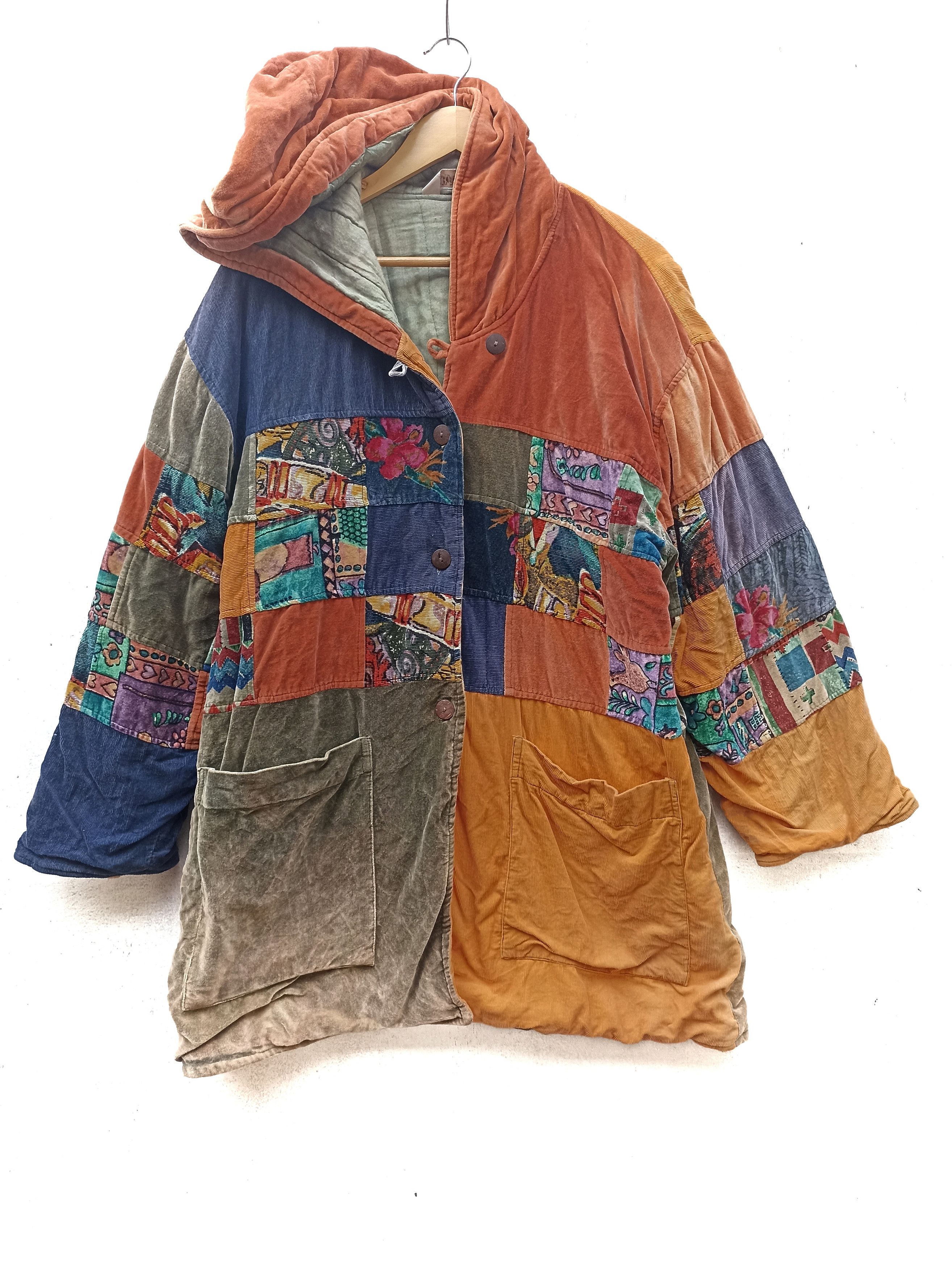 Japanese Brand Shanti jacket patchwork design Japan Size US L / EU 52-54 / 3 - 1 Thumbnail
