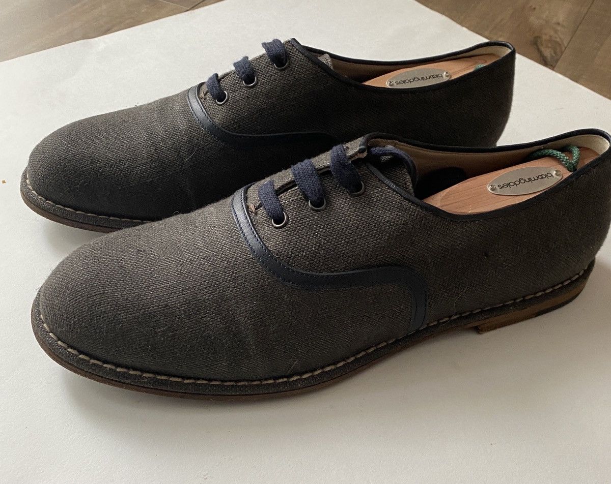 Bottega Veneta Tweed and leather trim Bottega Veneta lace ups size 46 Size US 13 / EU 46 - 1 Thumbnail