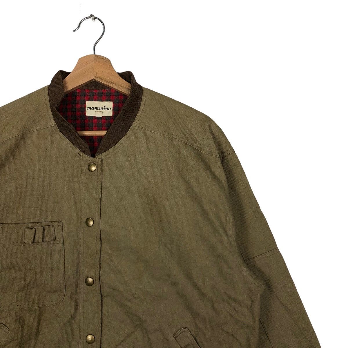 Japanese Brand VINTAGE BOMBER JACKET MAMMINA TOKYO TARTAN DESIGN LINING Size US M / EU 48-50 / 2 - 5 Thumbnail