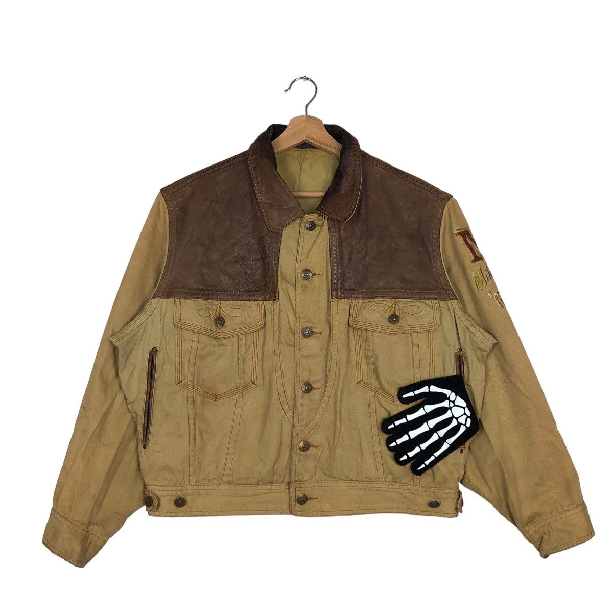 Japanese Brand VINTAGE CROPPED WESTERN COWBOY JACKET LEATHER PARTS Size US M / EU 48-50 / 2 - 1 Thumbnail